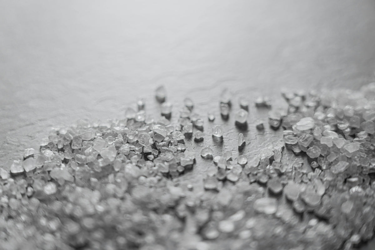 Rustic Strength, image of crystal like substance on a table