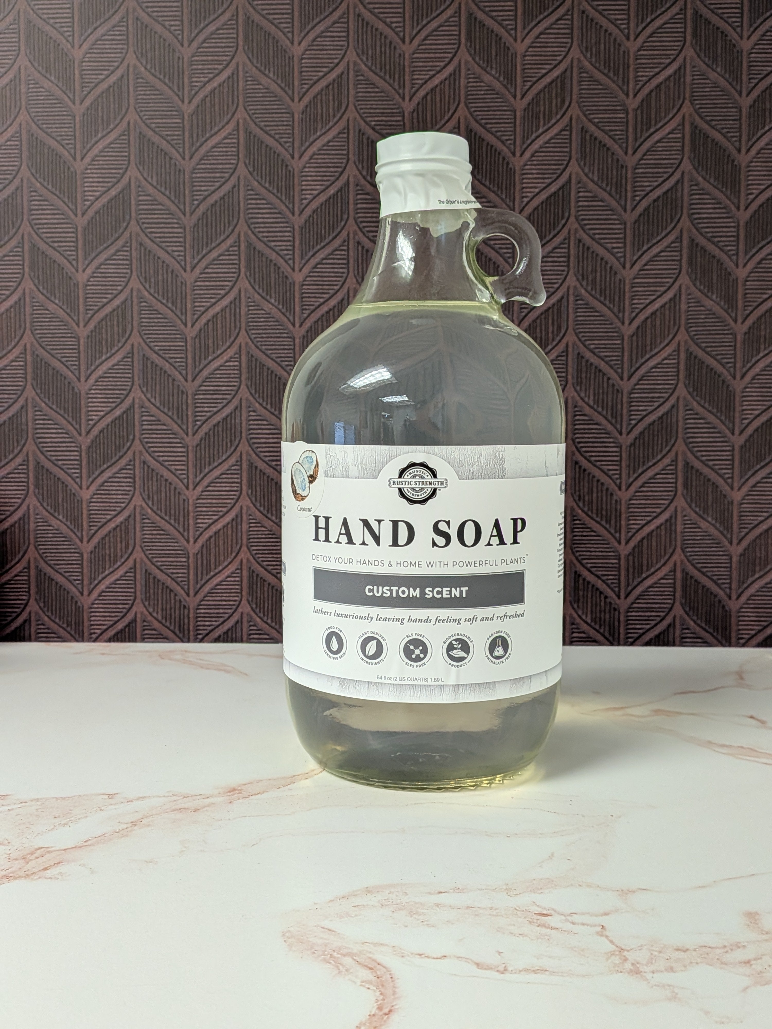 CLEARANCE | Hand Soap | Coconut ( Half Gallon Glass )