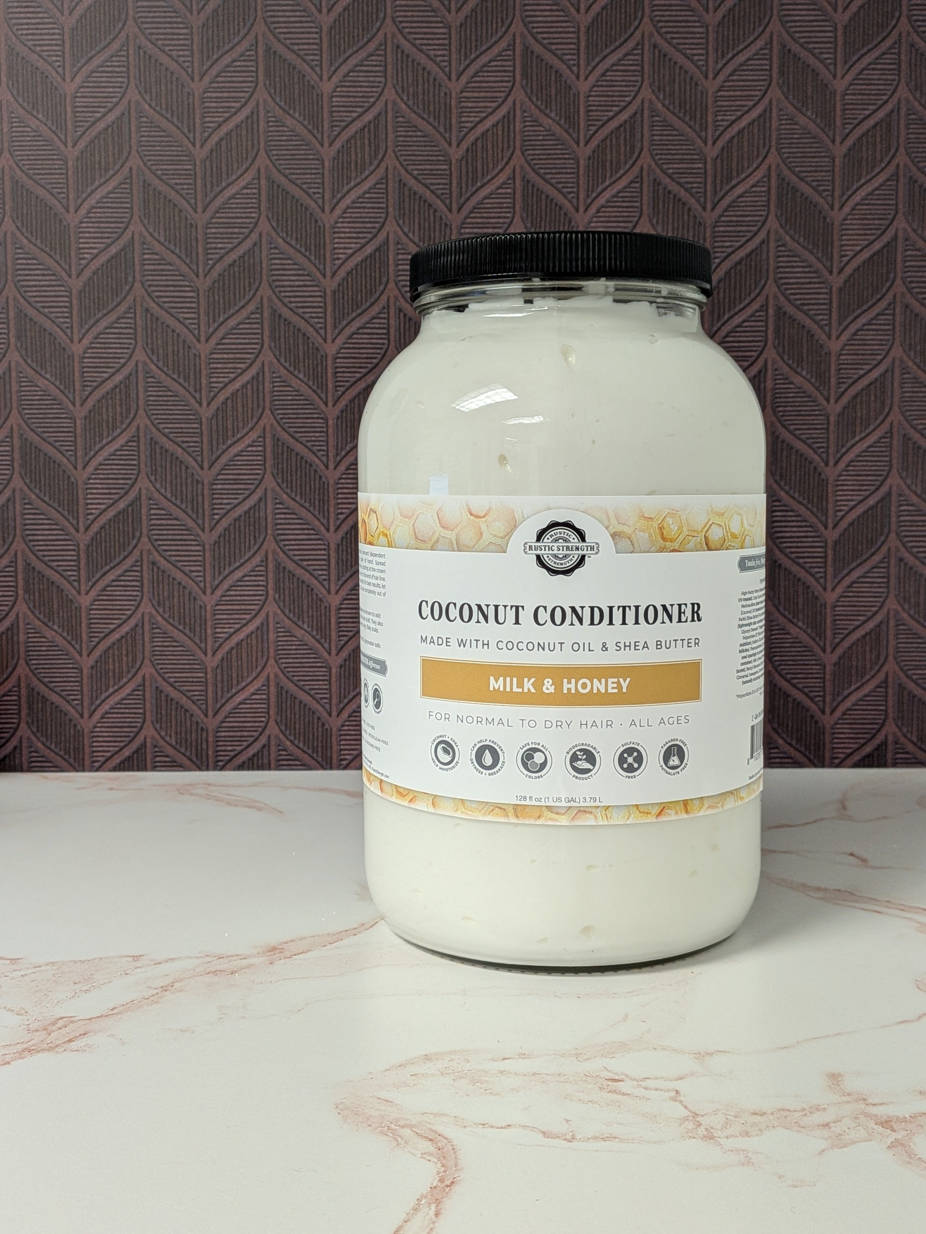 CLEARANCE | Conditioner | Milk & Honey ( 1 Gallon Glass ) - Rustic Strength