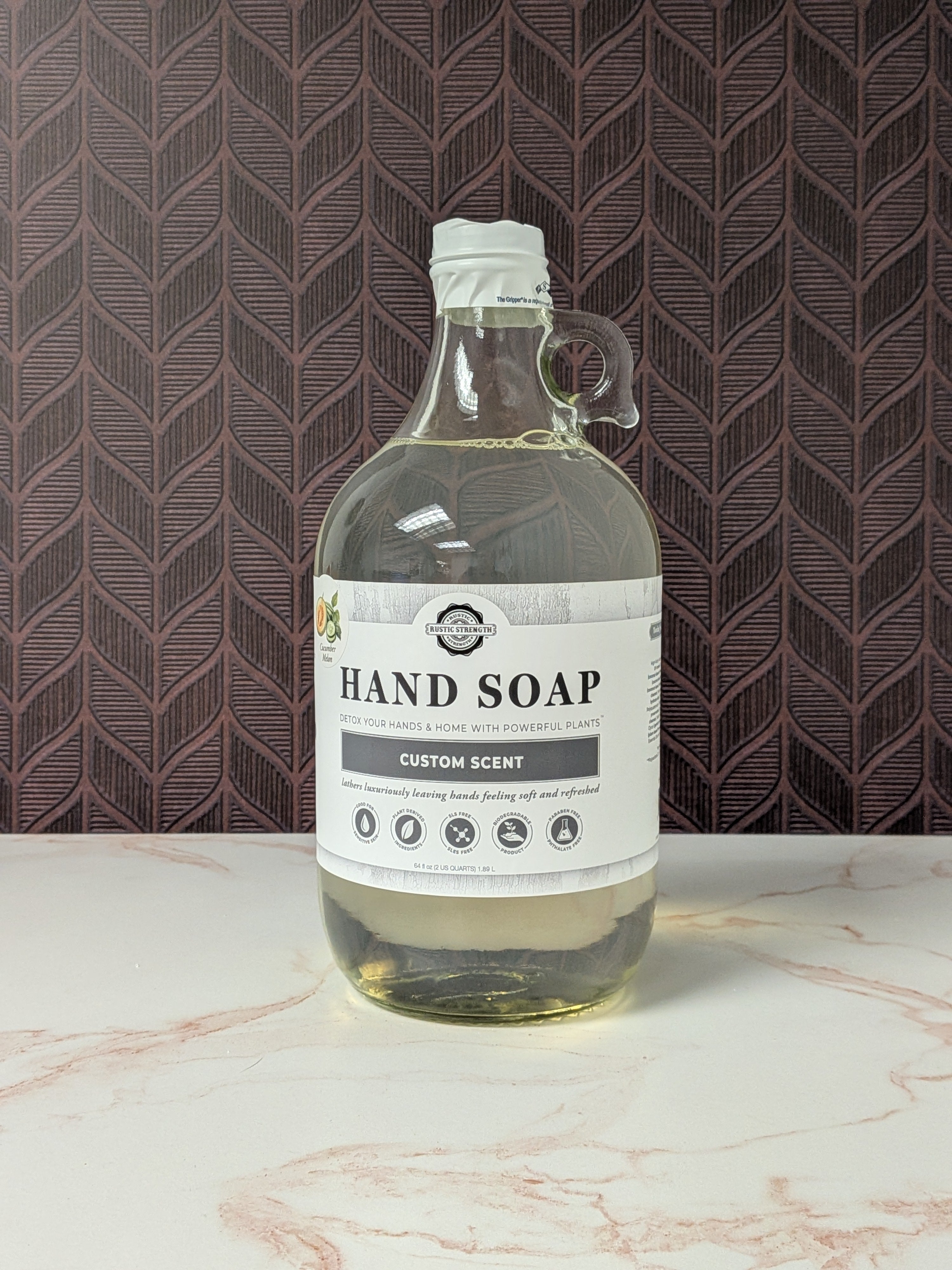 CLEARANCE | Hand Soap | Cucumber Melon ( Half Gallon Glass )