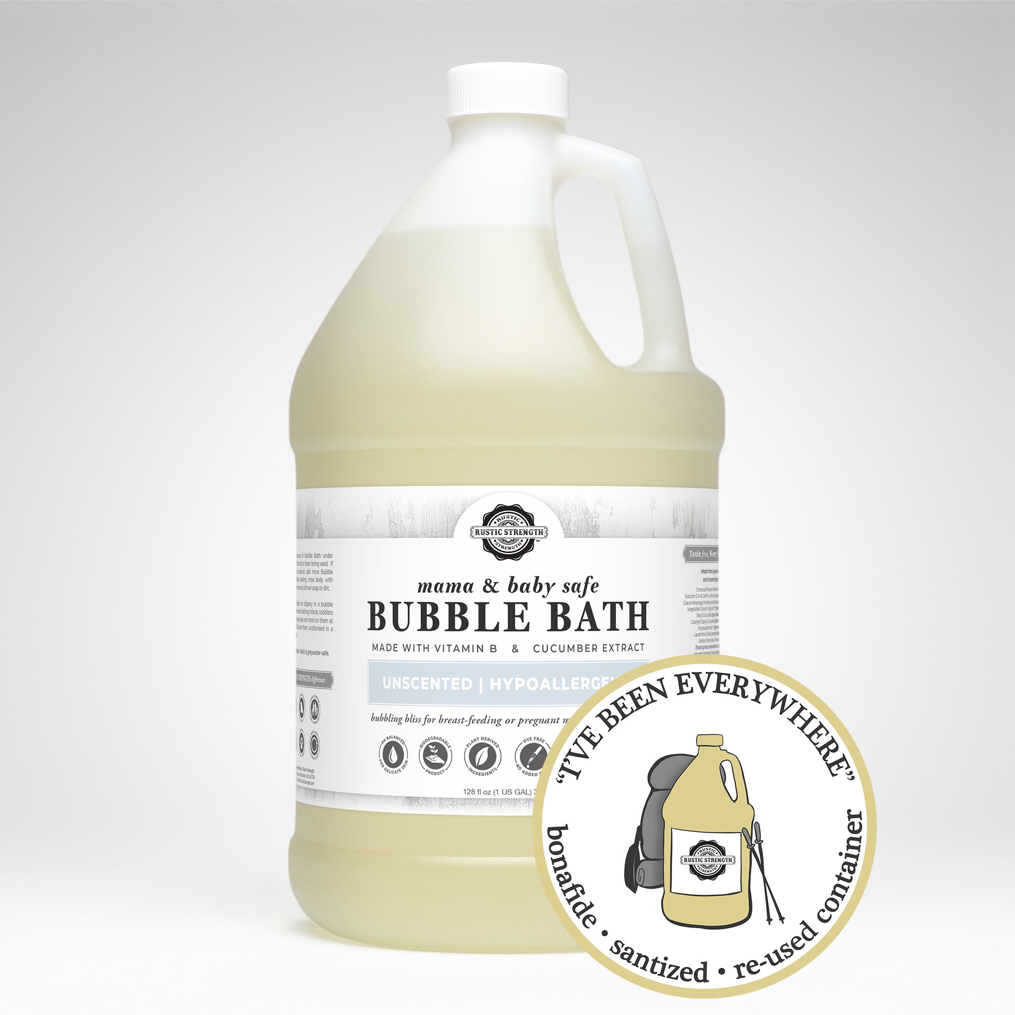 SANITIZED & REFILLED | Bubble Bath | Mama & Baby Safe | Gallon
