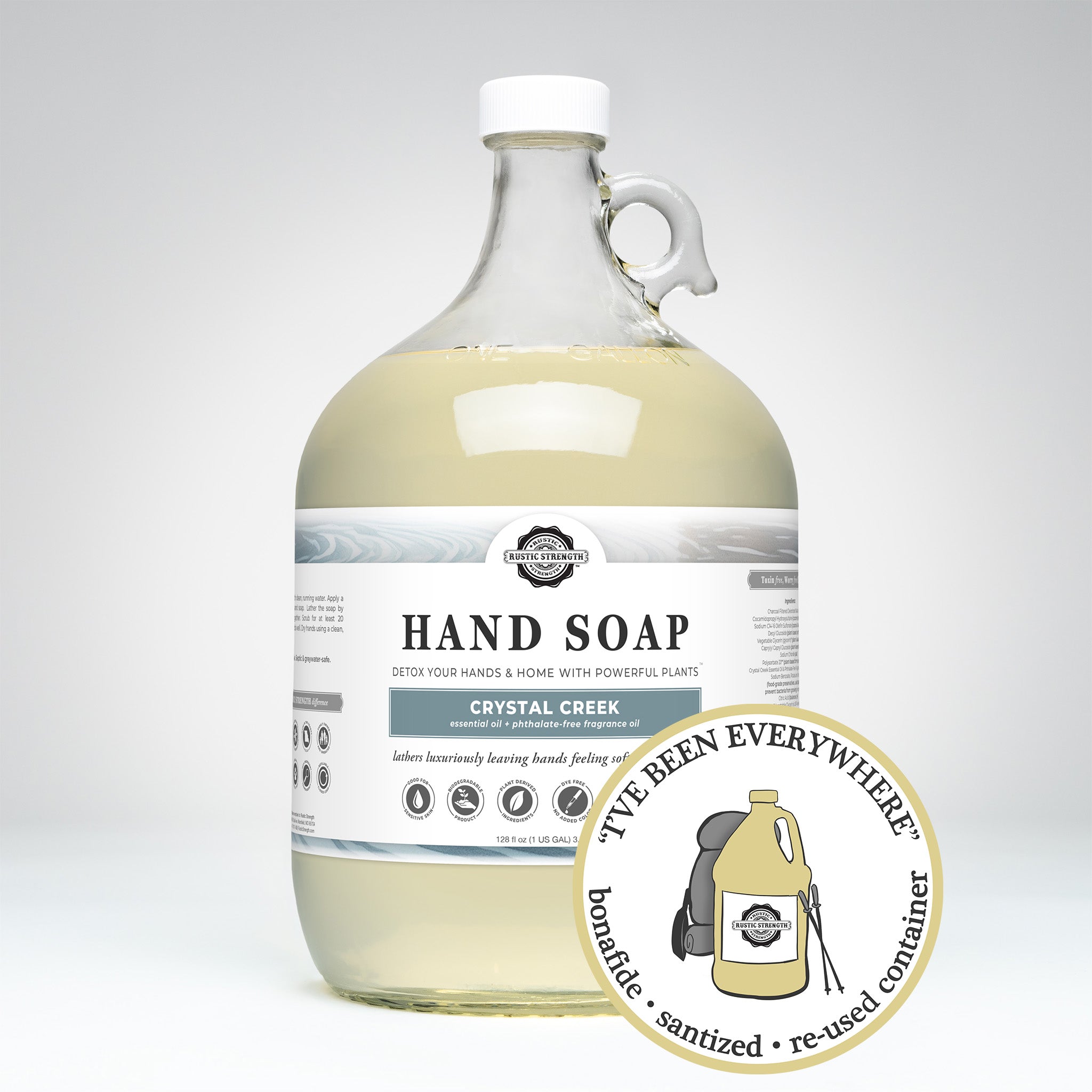 CLOSE THE LOOP™ | Hand Soap | Crystal Creek | Glass Gallon