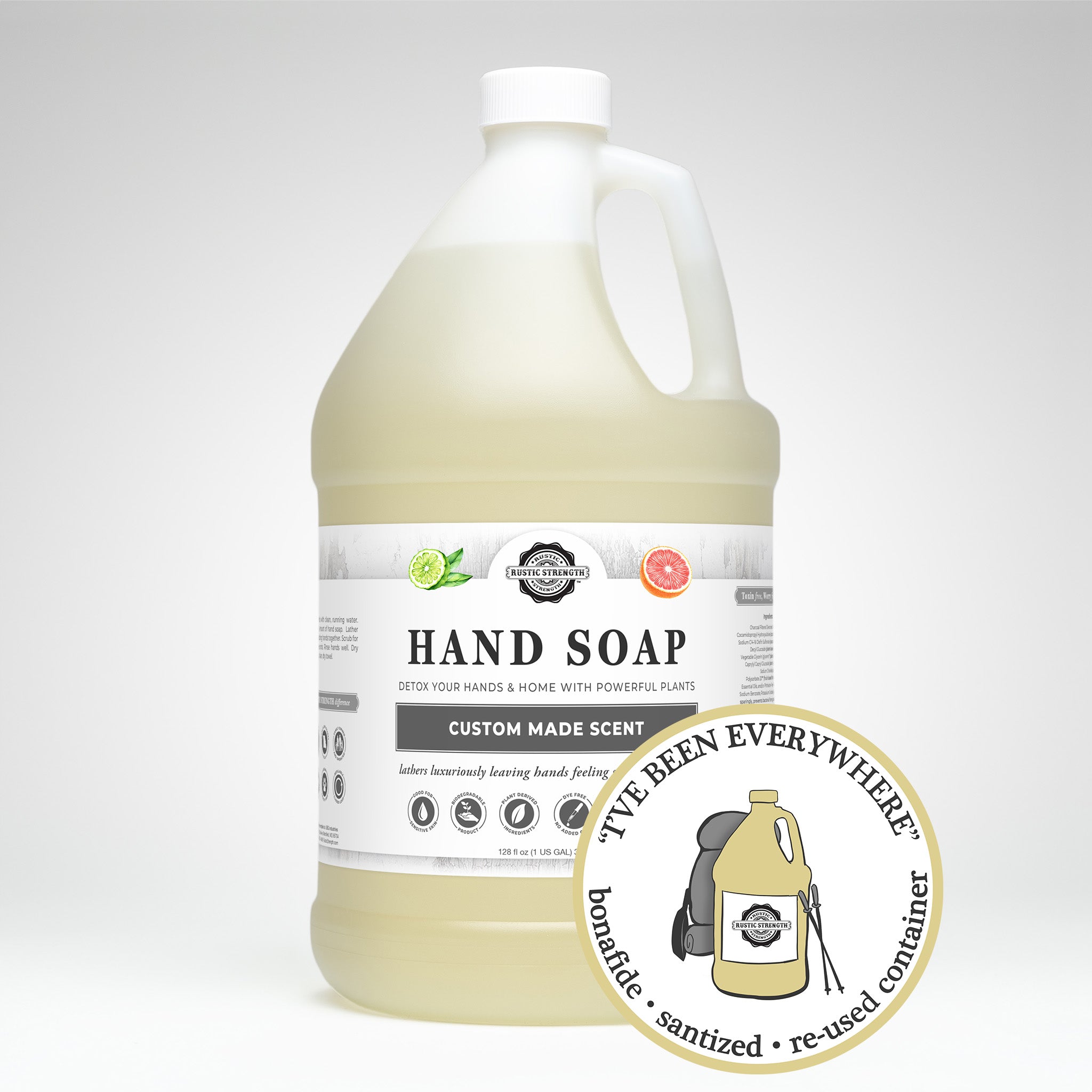SANITIZED & REFILLED | Hand Soap | Bergamot & Grapefruit | Gallon
