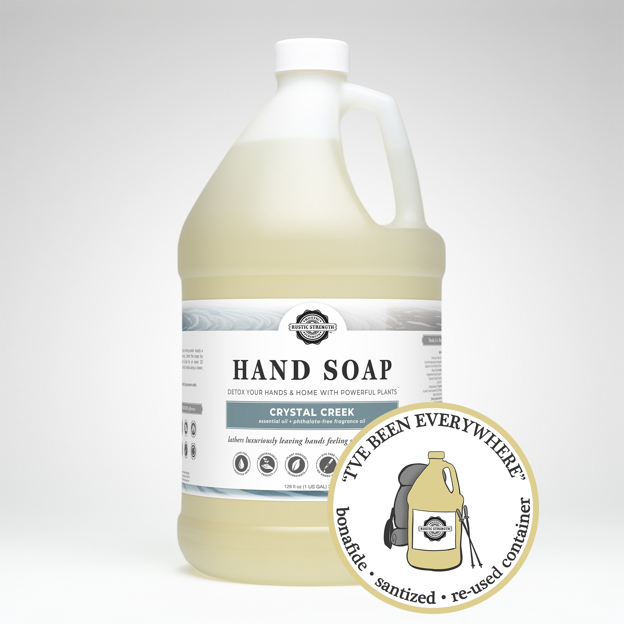SANITIZED & REFILLED | Hand Soap | Crystal Creek | Gallon