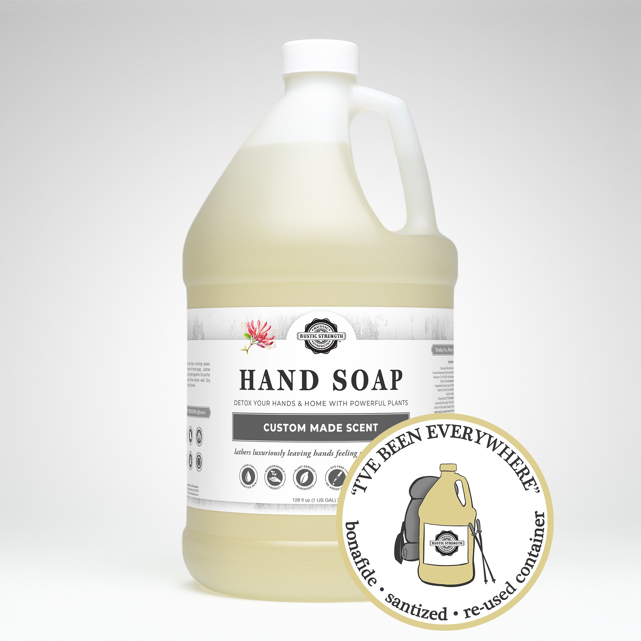 SANITIZED & REFILLED | Hand Soap | Honeysuckle | Gallon