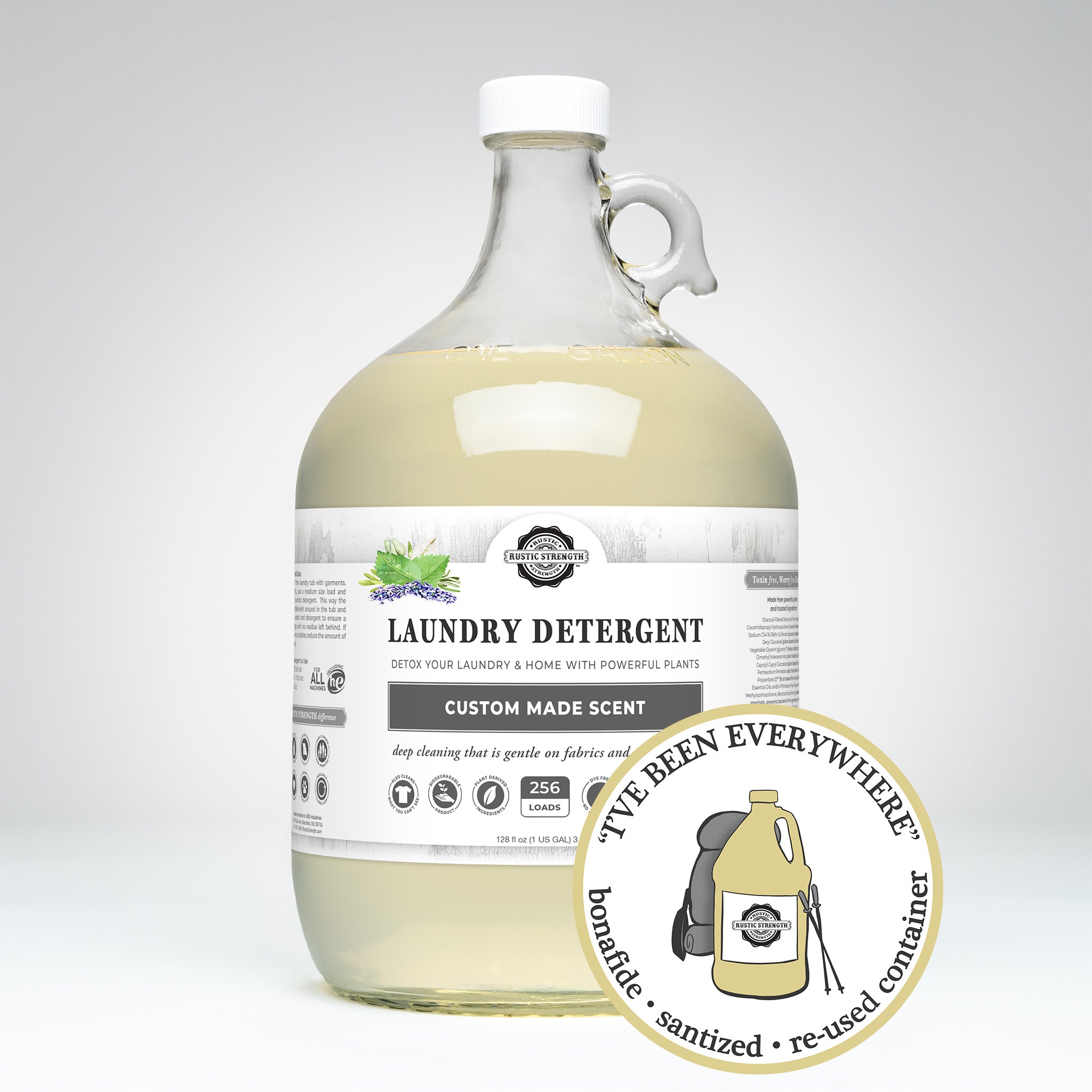 CLOSE THE LOOP™ | Laundry Detergent | Aromatherapy Blend | Glass Gallon