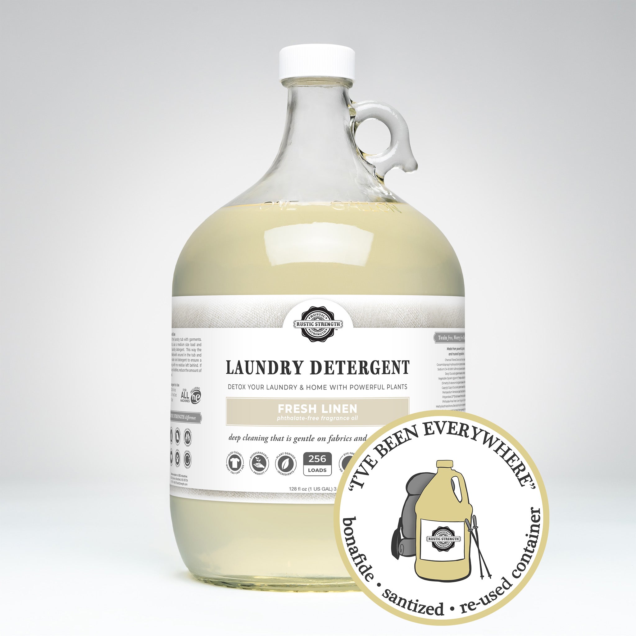 CLOSE THE LOOP™ | Laundry Detergent | Fresh Linen | Glass Gallon