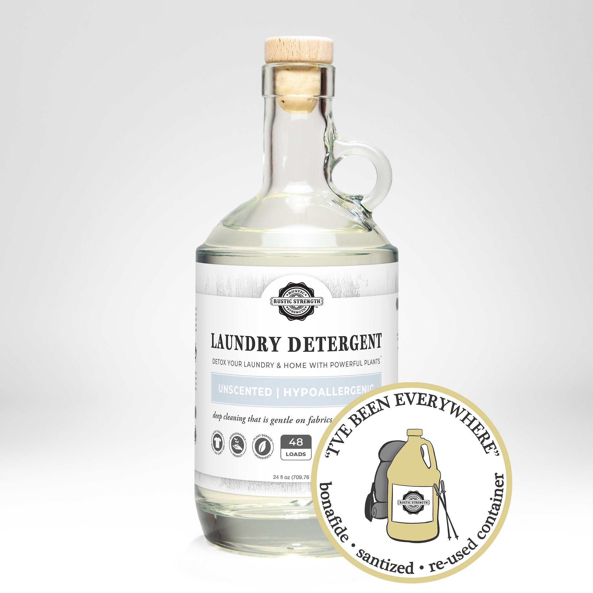 CLOSE THE LOOP™ | Laundry Detergent | Unscented | 24 oz Glass