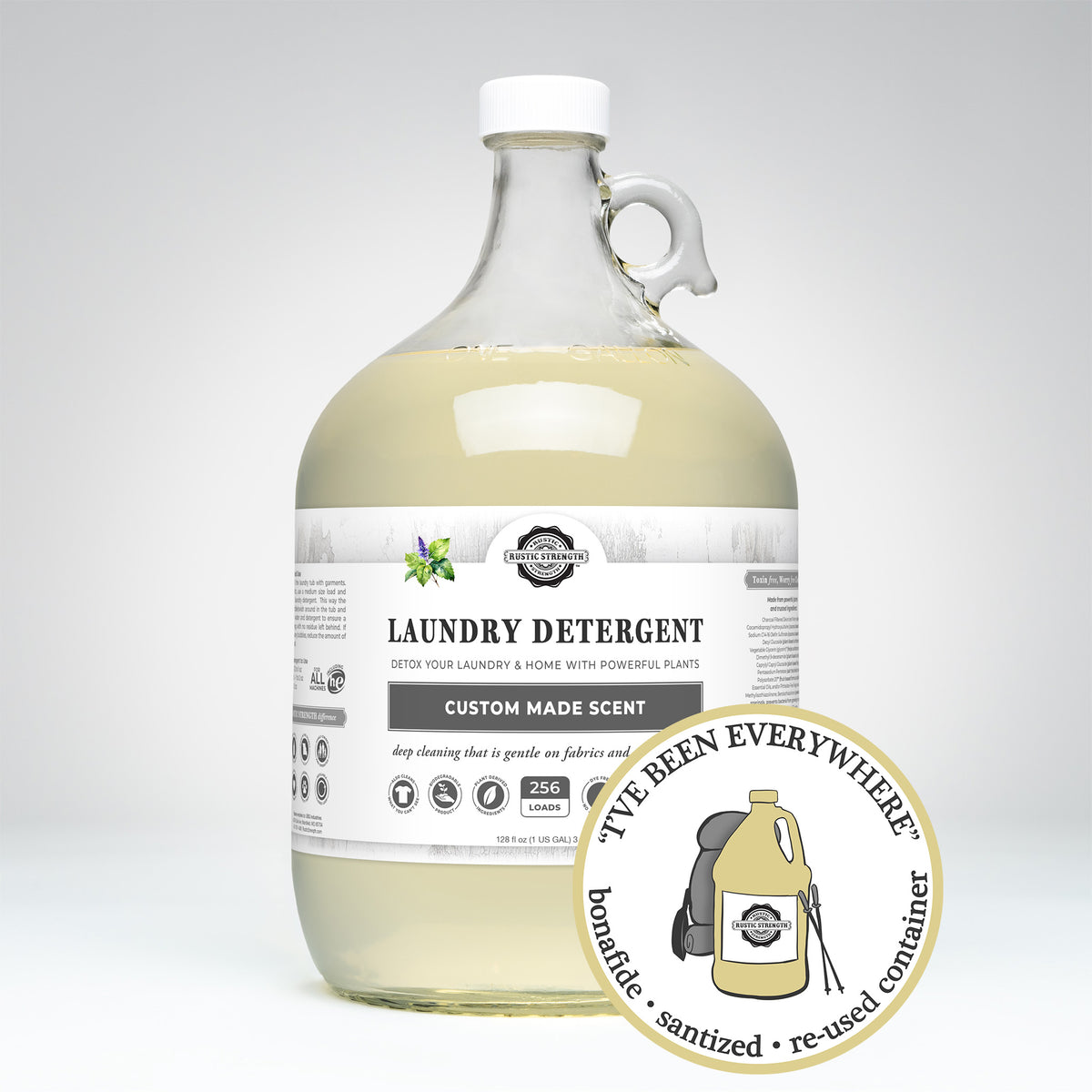 SANITIZED & REFILLED | Laundry Detergent | Patchouli | Glass Gallon