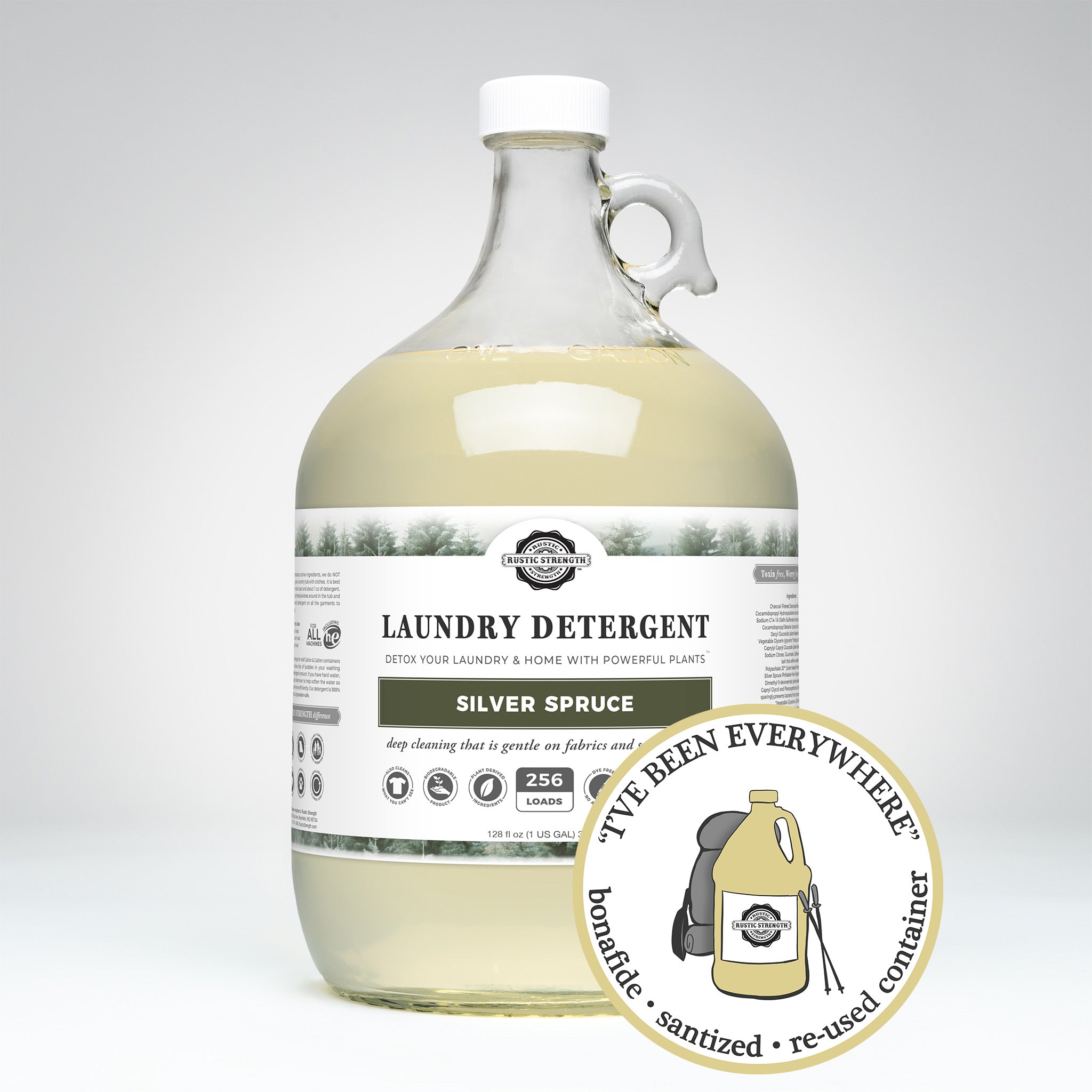 CLOSE THE LOOP™ | Laundry Detergent | Silver Spruce | Glass Gallon