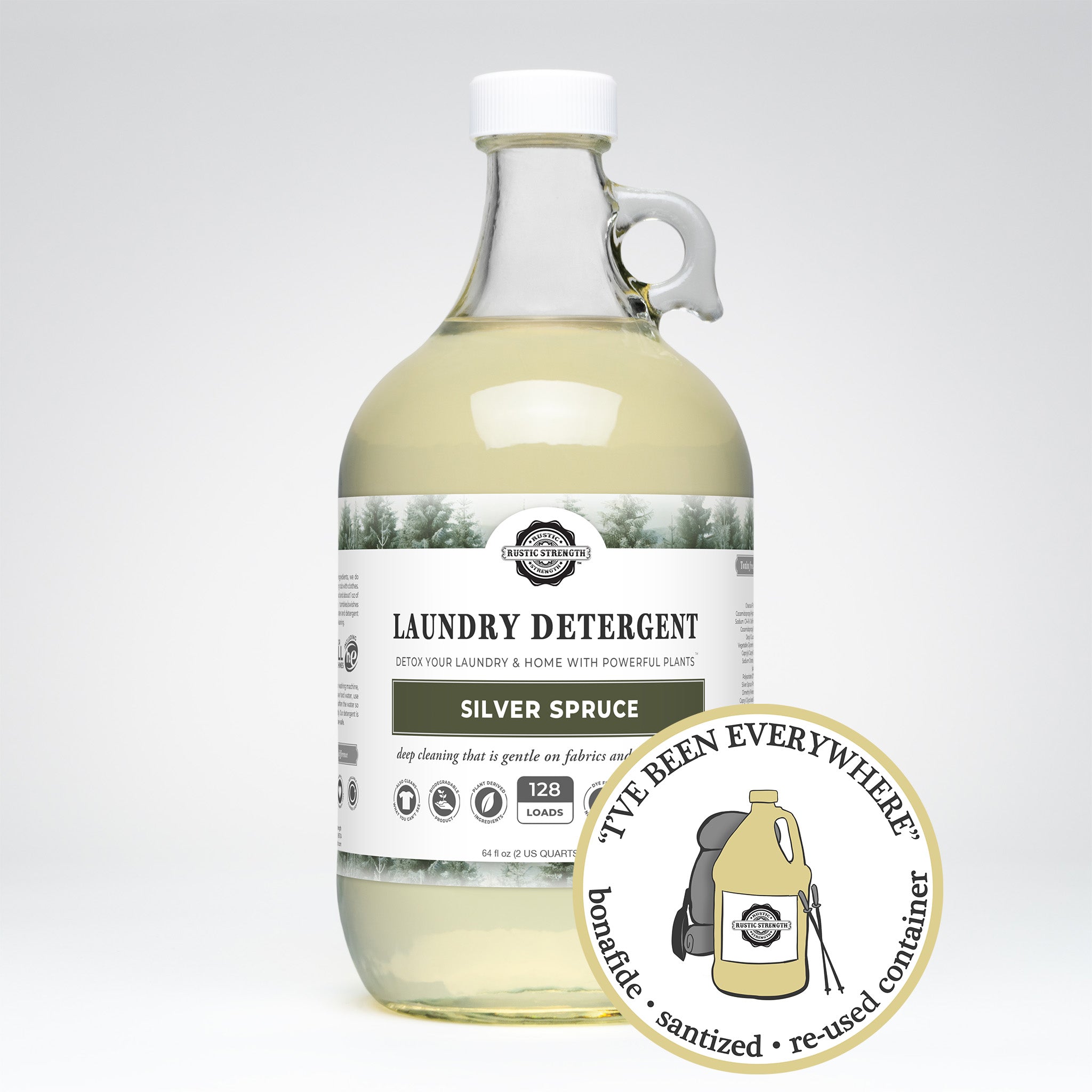 CLOSE THE LOOP™ | Laundry Detergent | Silver Spruce | Glass Half Gallon