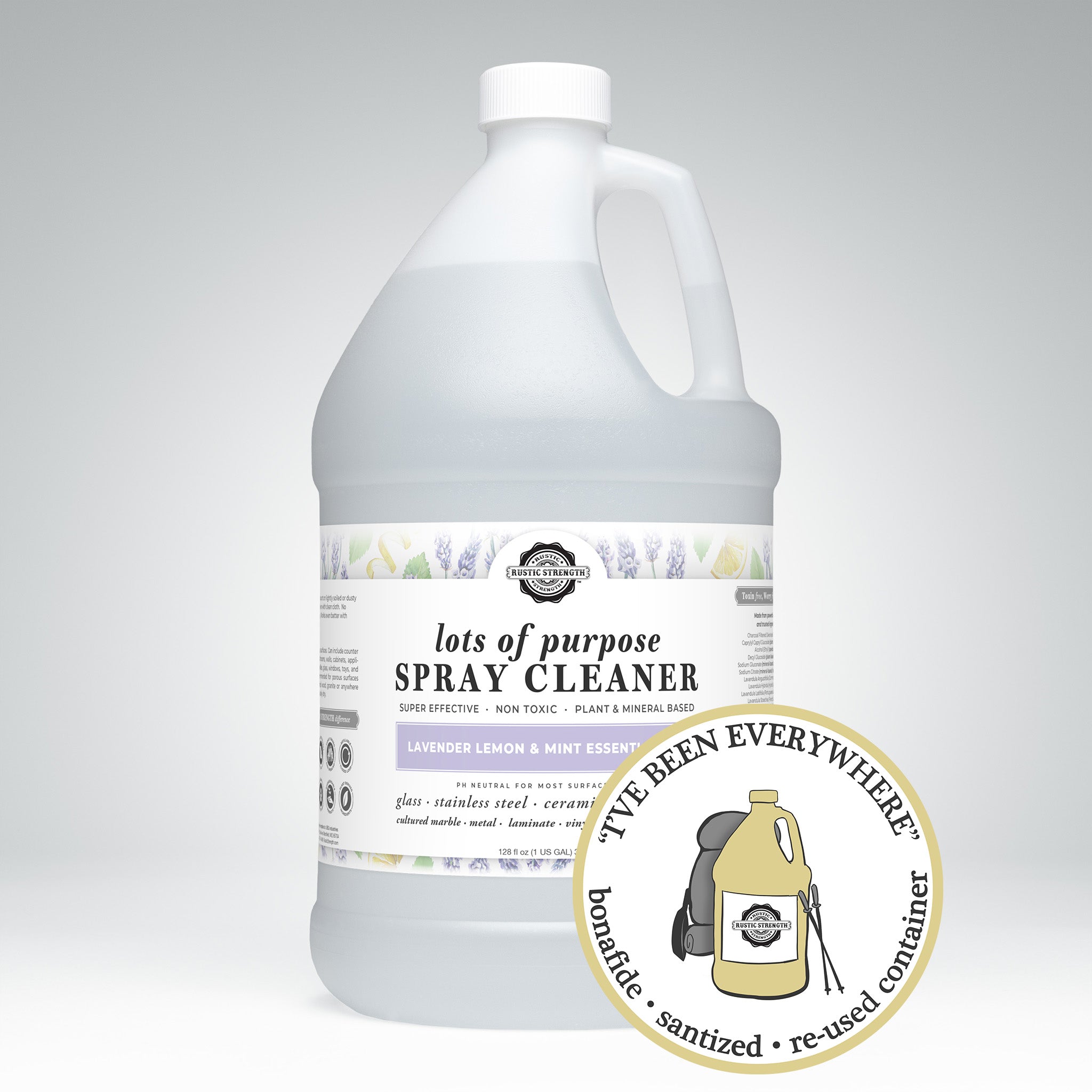 SANITIZED & REFILLED | Lots of Purpose | Lavender, Lemon & Mint | Gallon