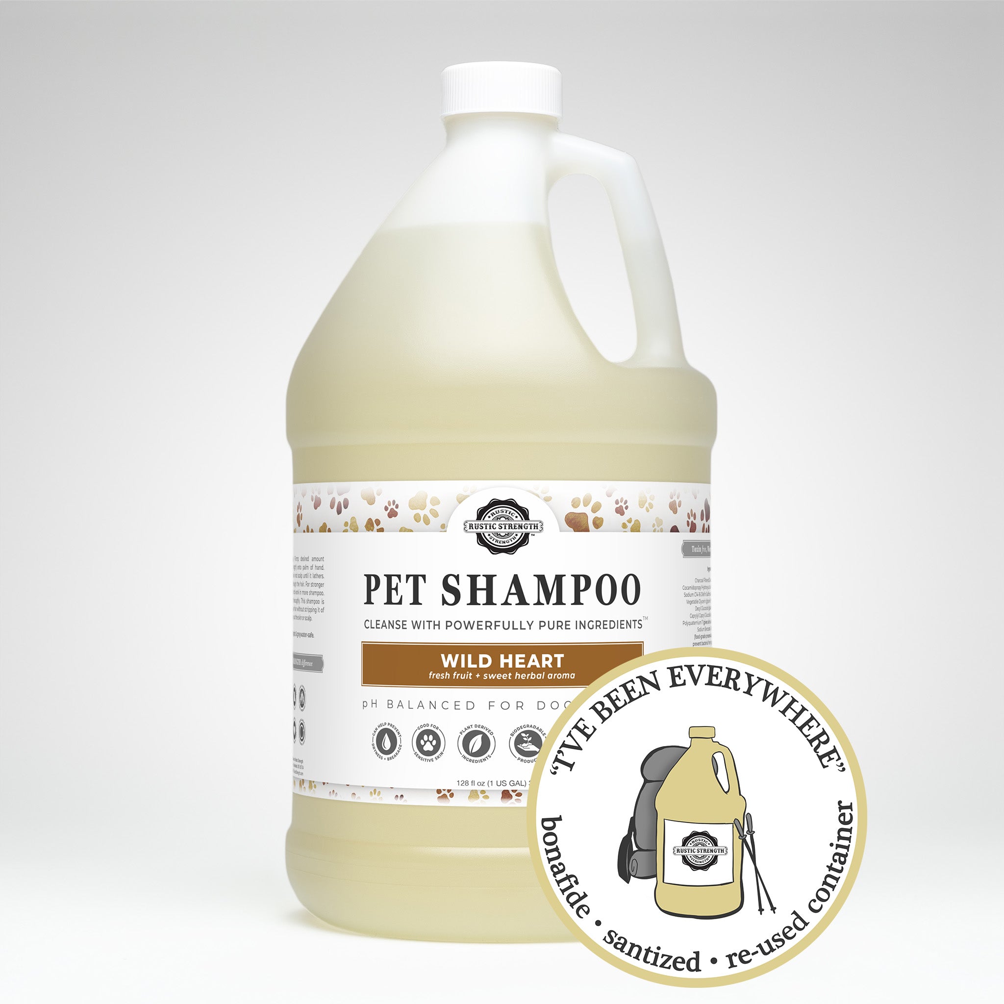 SANITIZED & REFILLED | Pet Shampoo | Wild Heart | Gallon