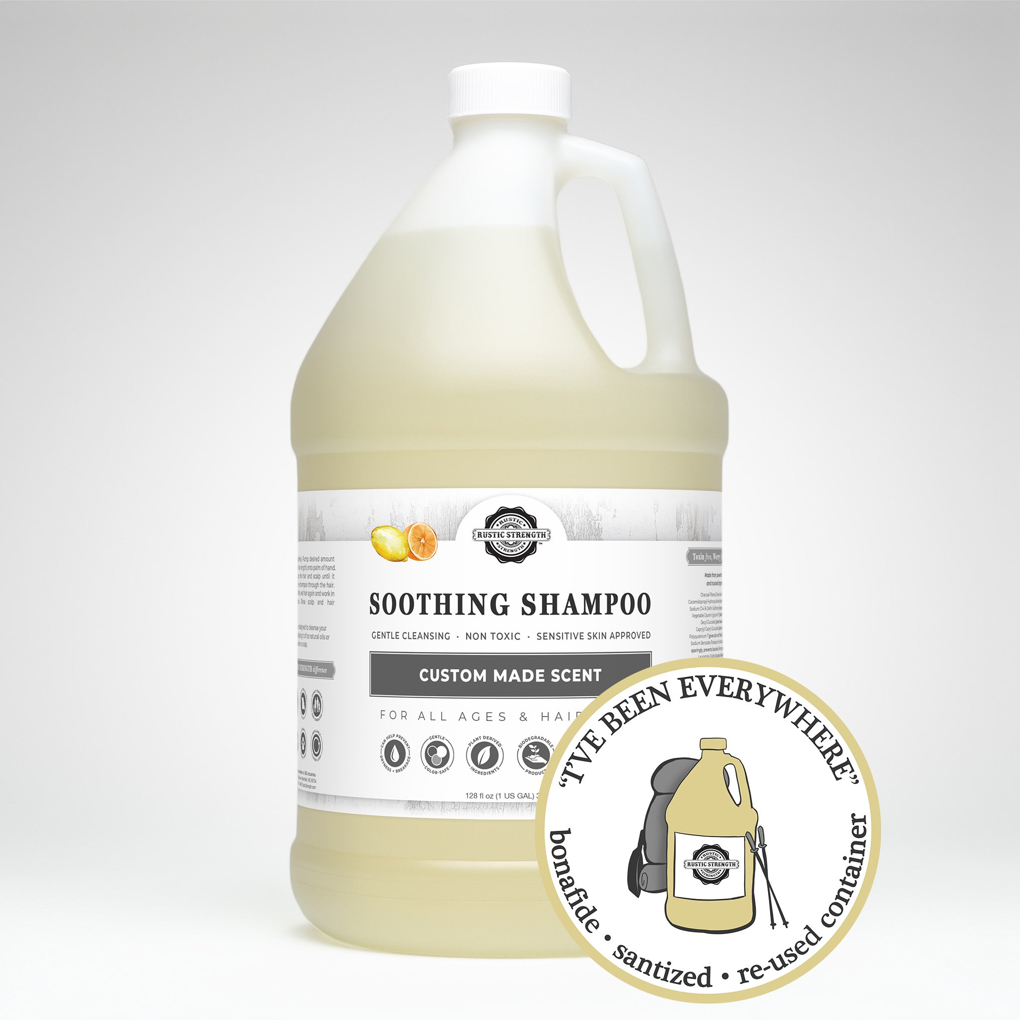 SANITIZED & REFILLED | Shampoo | Lemon & Orange (Citrus Bliss) | Gallon