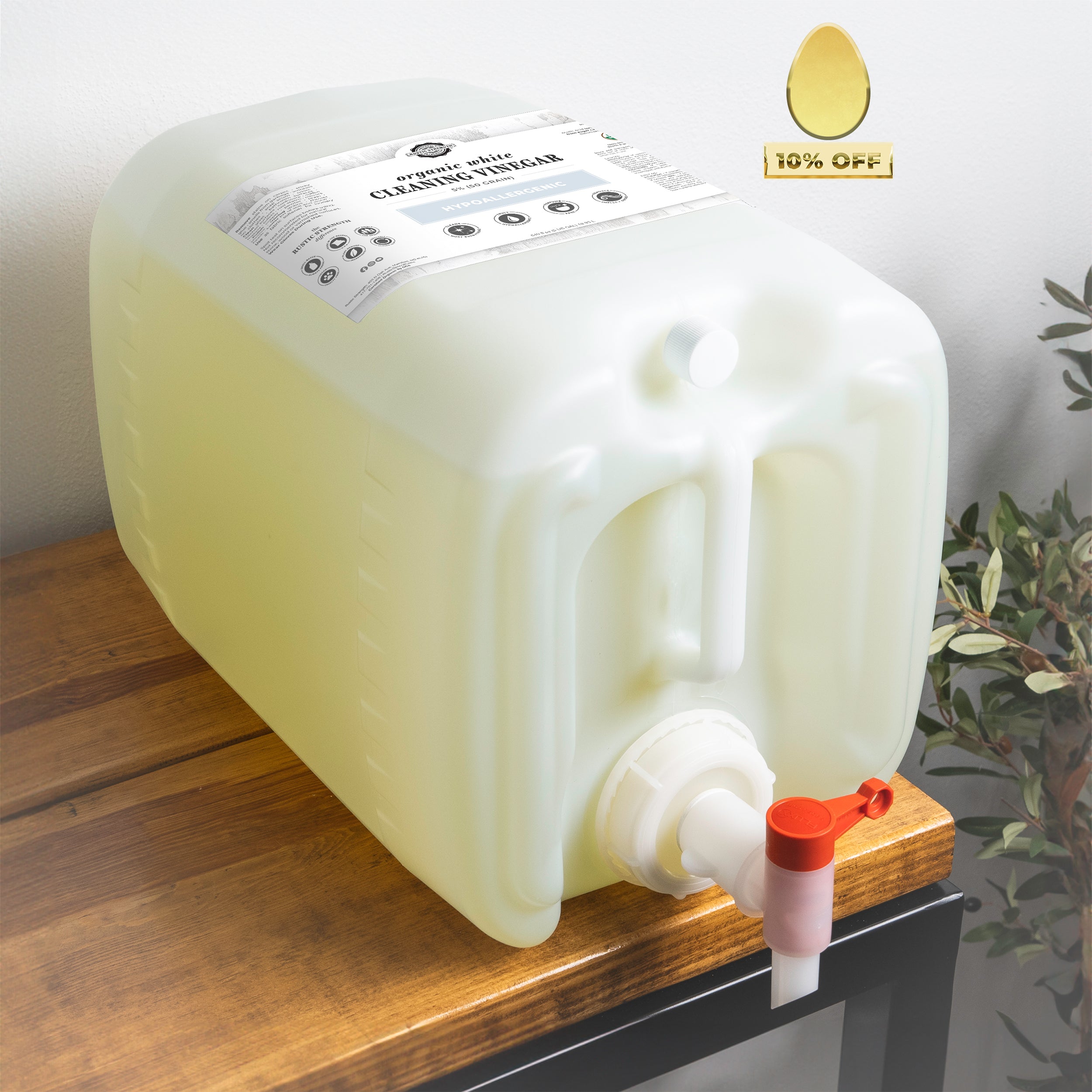 Organic White Cleaning Vinegar | 5% (50 grain)