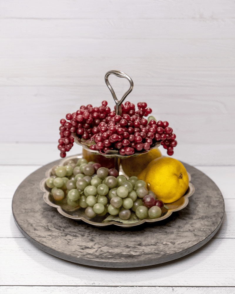 Concrete Lazy Susan | Charcoal | 15" diameter