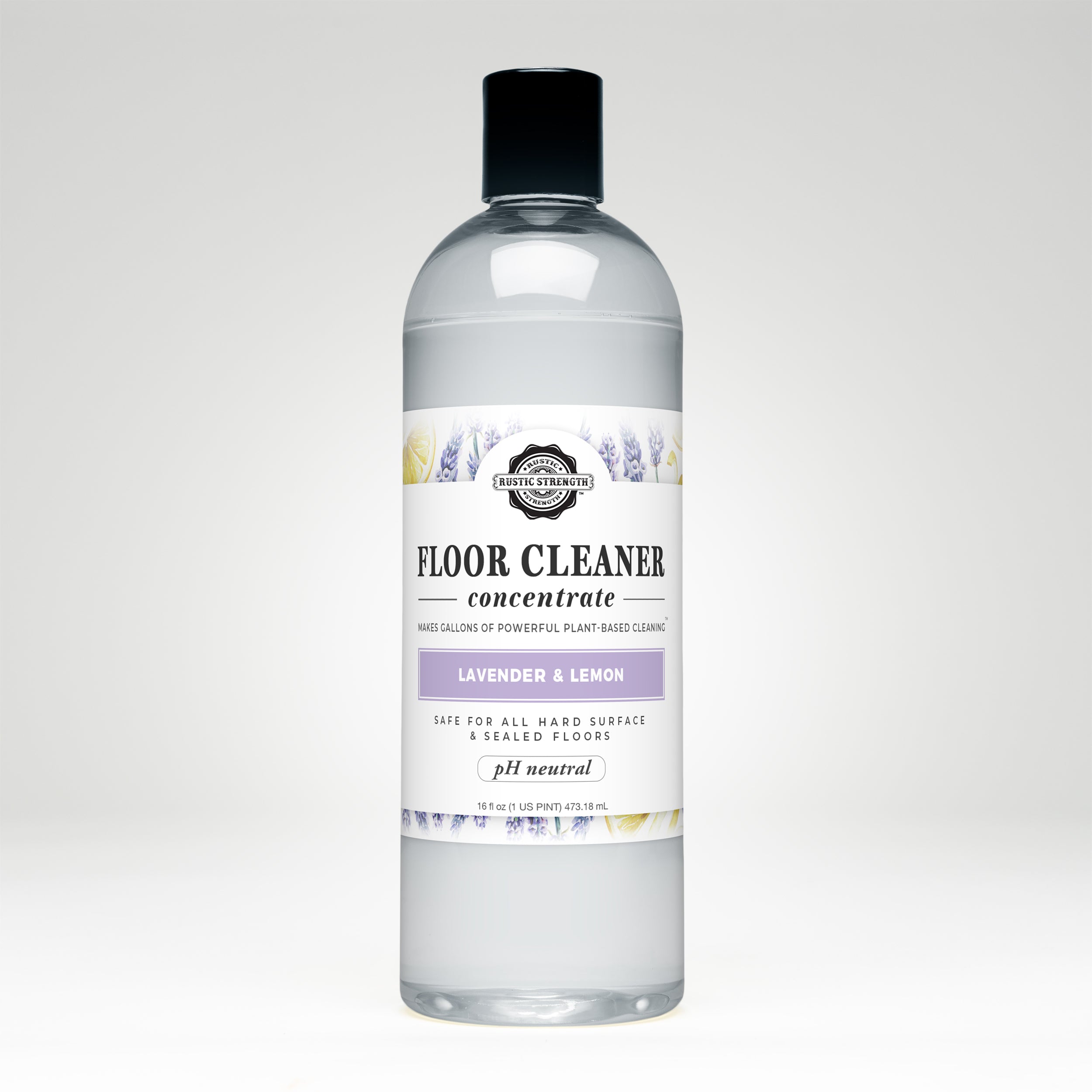 16 oz plastic container of lavender lemon floor cleaner