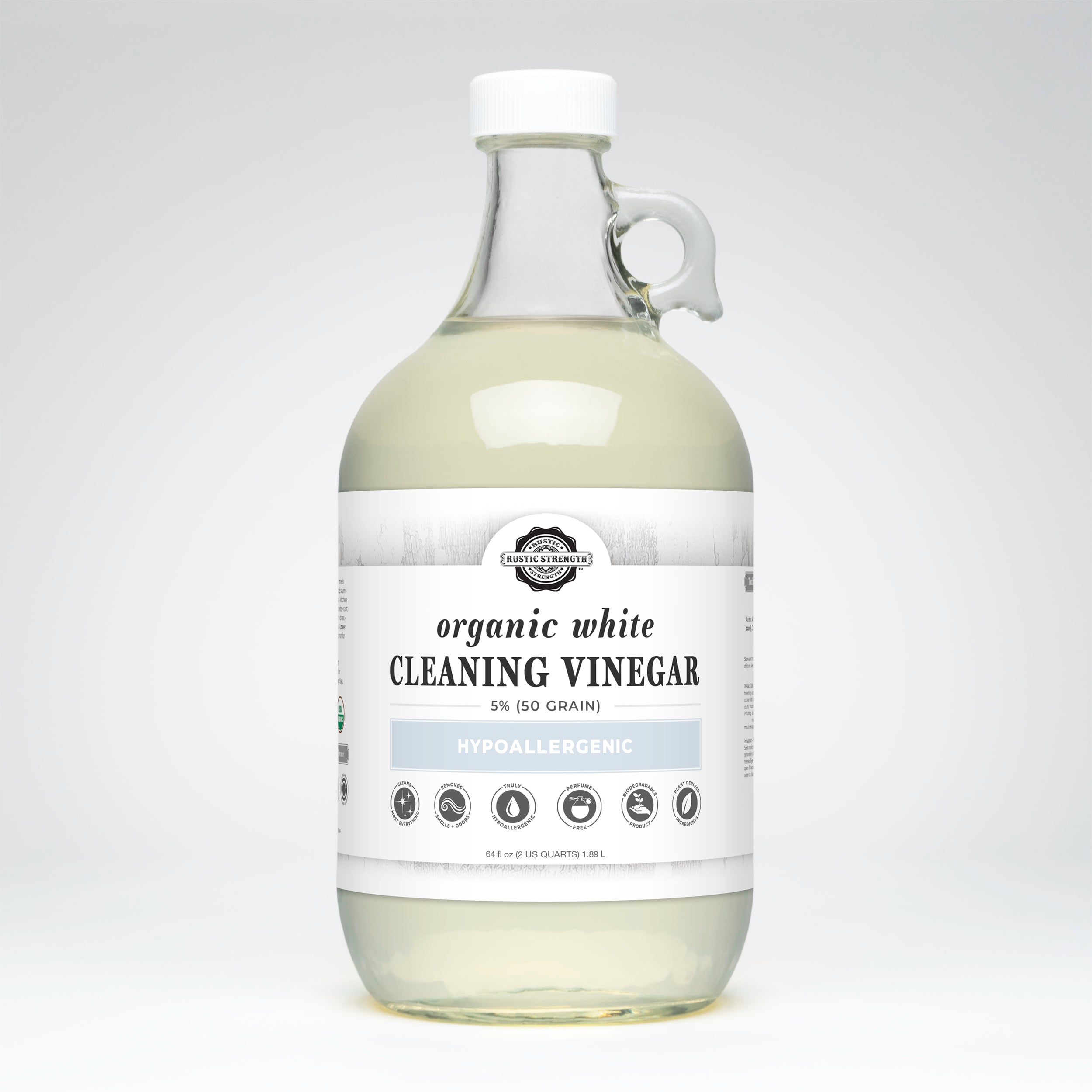 Organic White Cleaning Vinegar | 5% (50 grain)