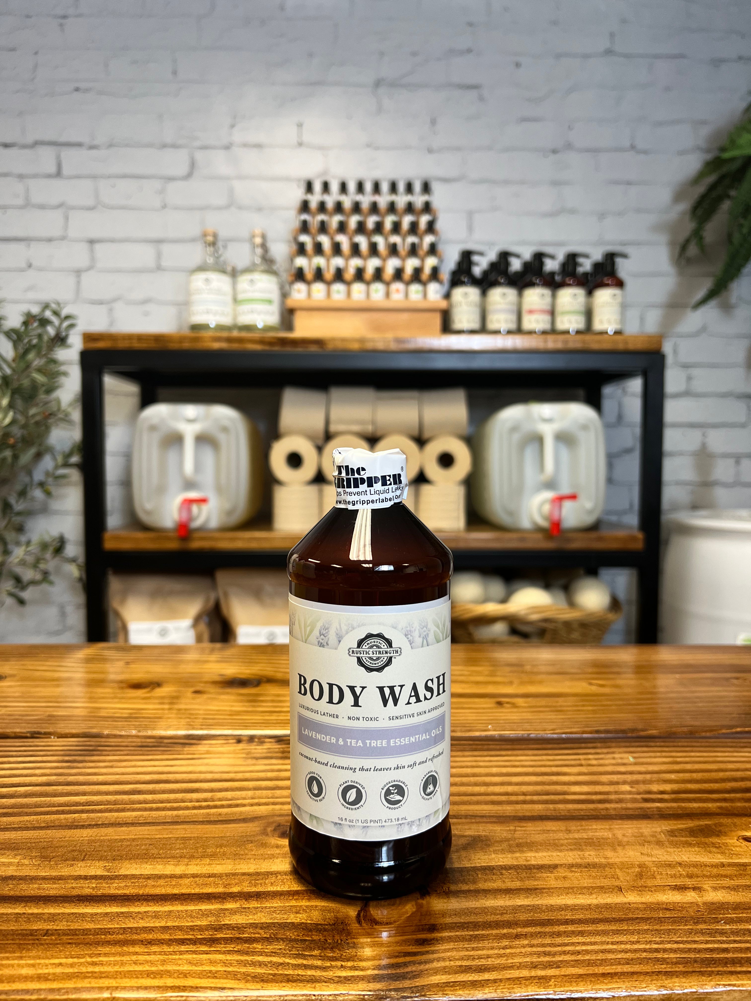 CLEARANCE Body Wash Lavender Tea Tree ( 16 oz ) Rustic Strength