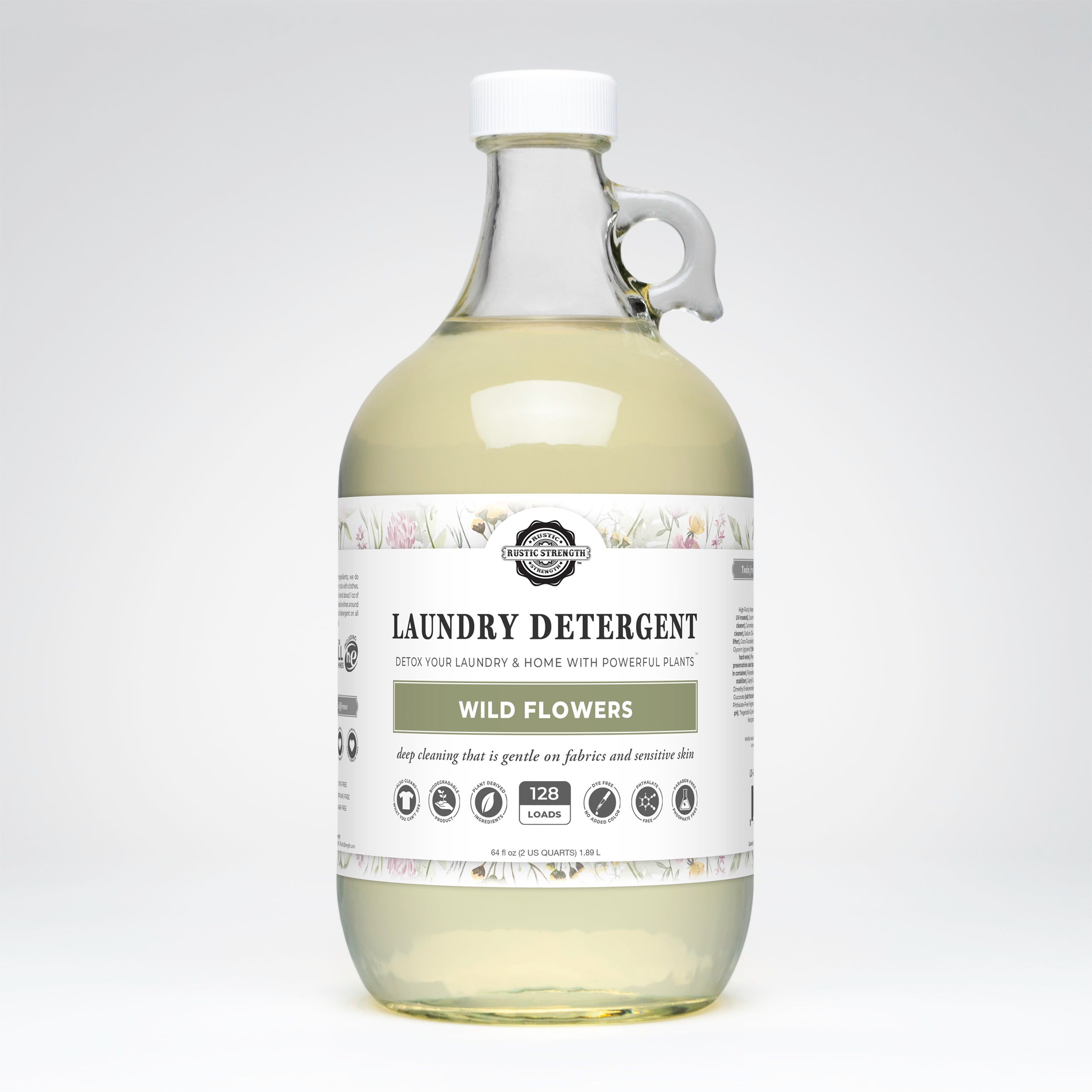 CLEARANCE | Laundry Detergent | Wild Flowers | Half Gallon Glass