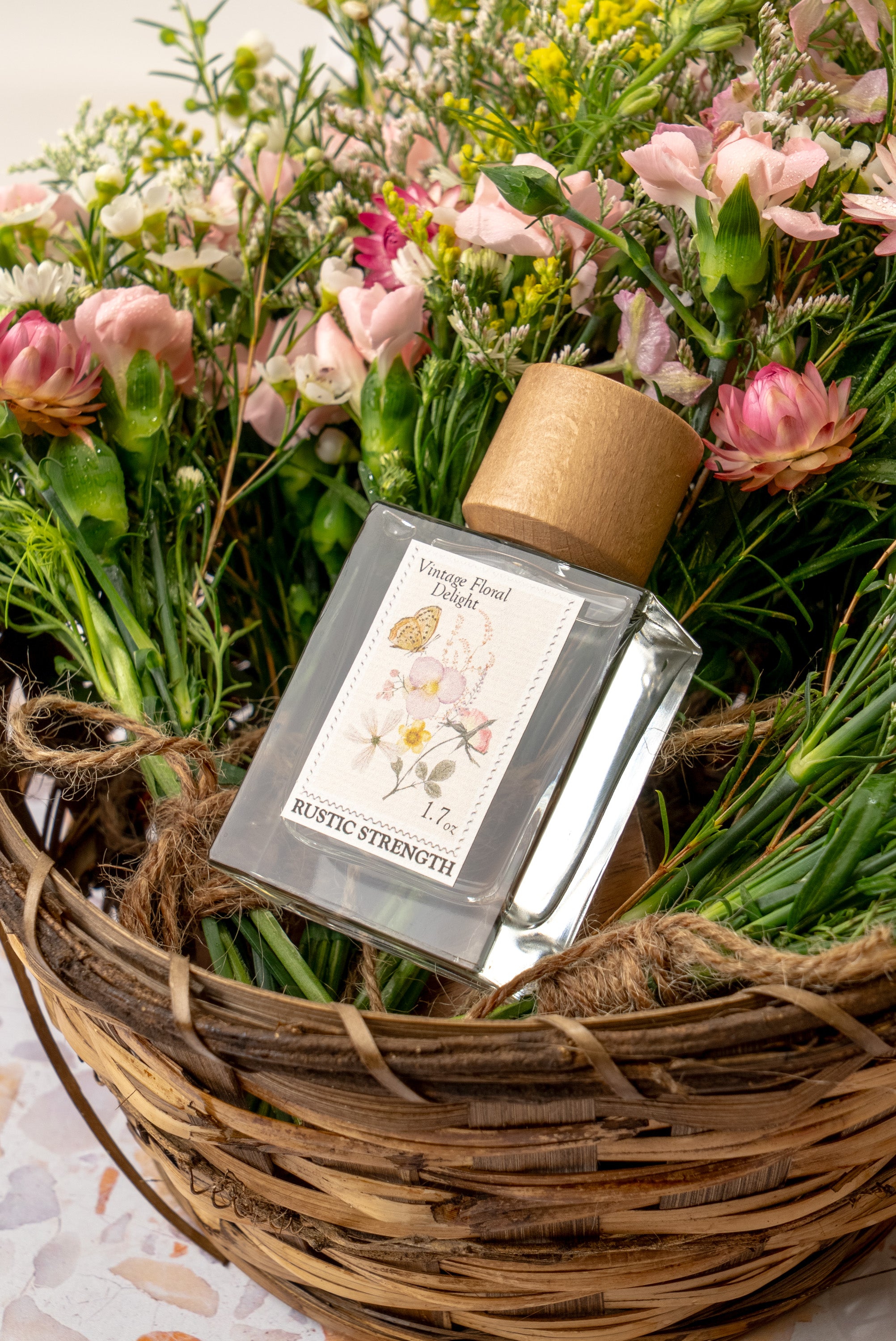 Vintage Floral Delight perfume in 1.7 ounce glass bottle