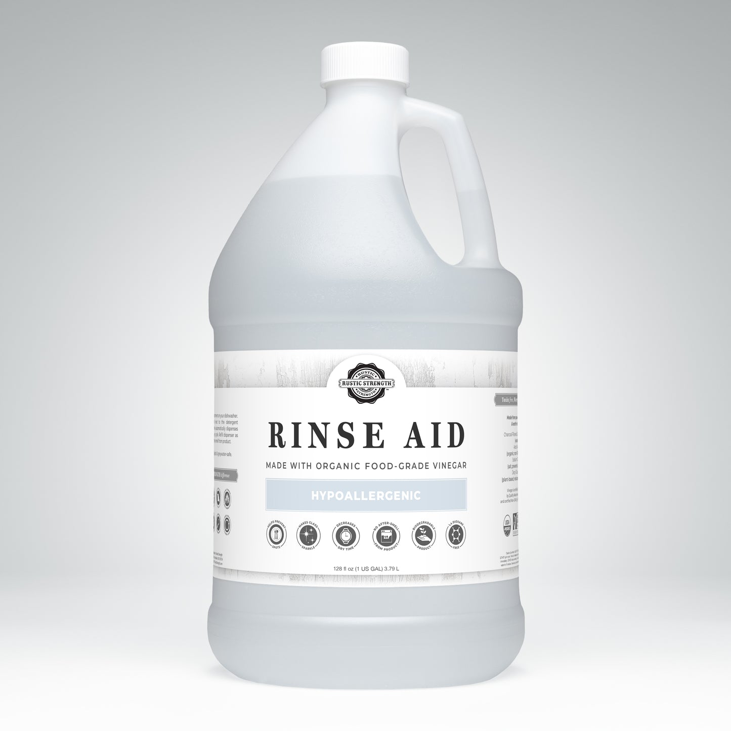 Organic Rinse Aid for Automatic Dishwashers