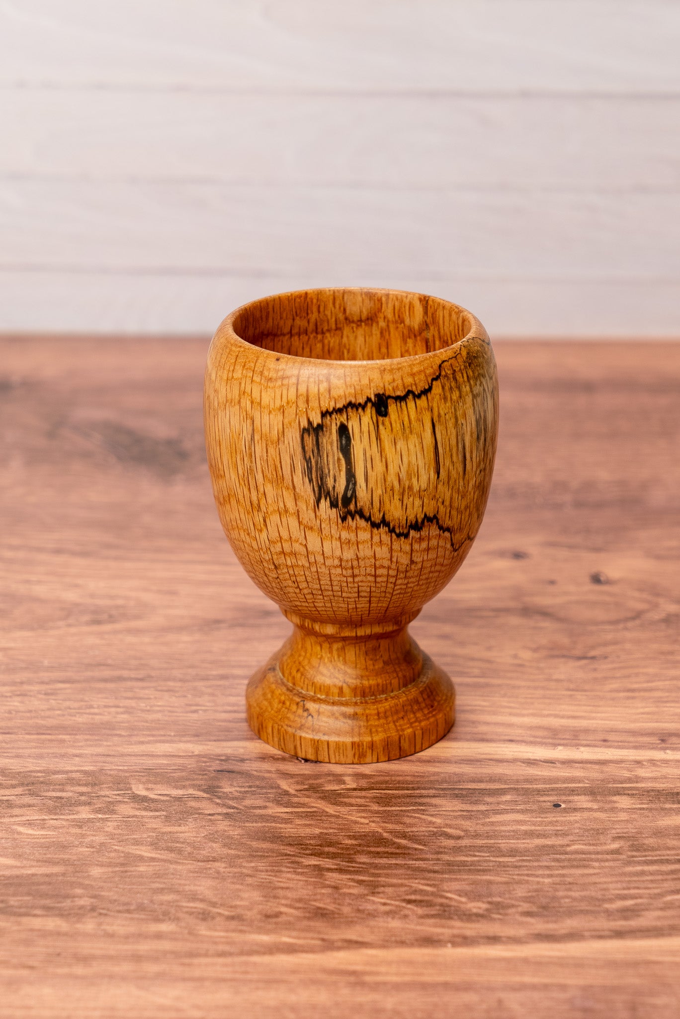 Red Oak Goblet with Spalting | S0525