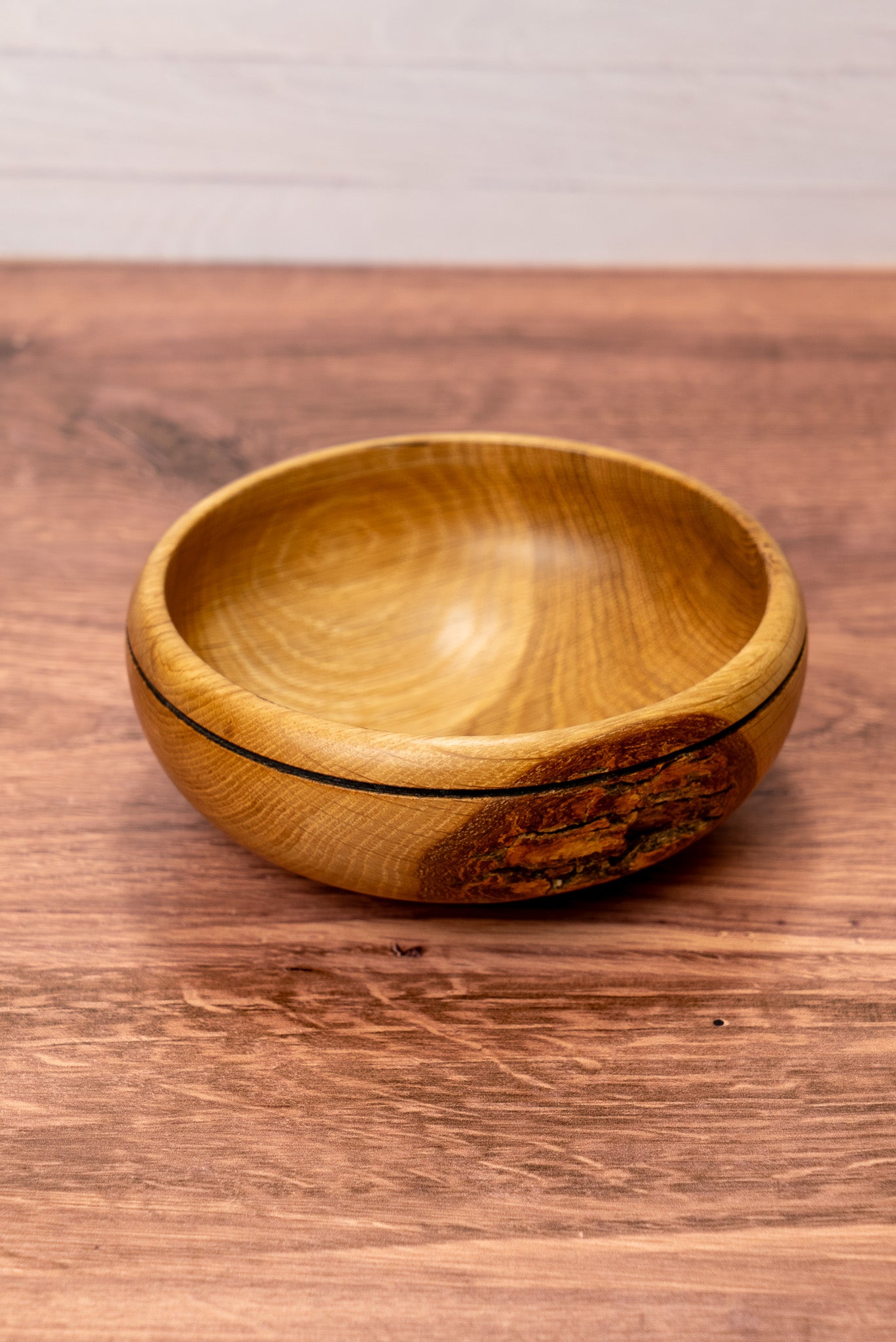 Red Oak Bowl with burned ring | S0825