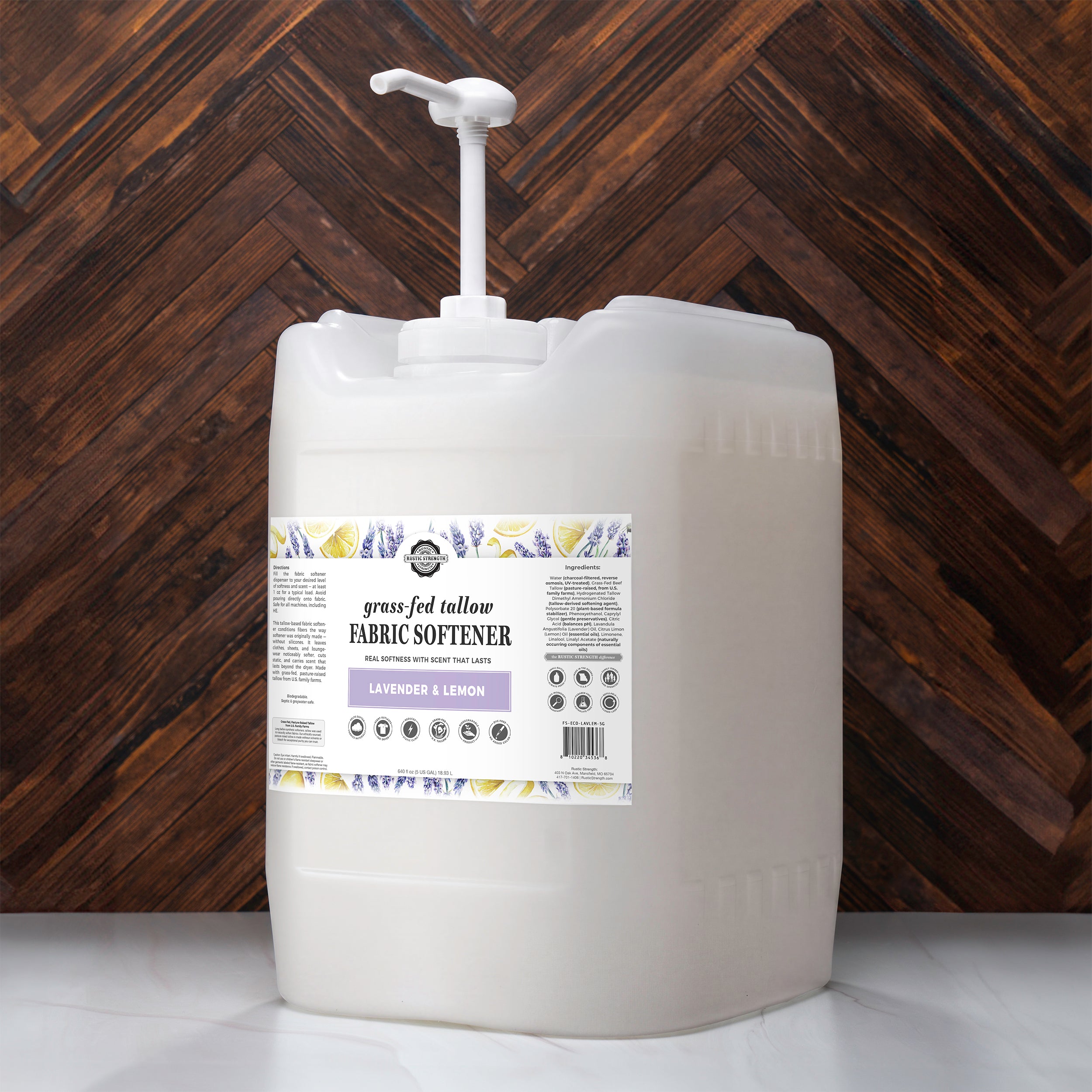 Tallow Fabric Softener | Lavender & Lemon - Rustic Strength
