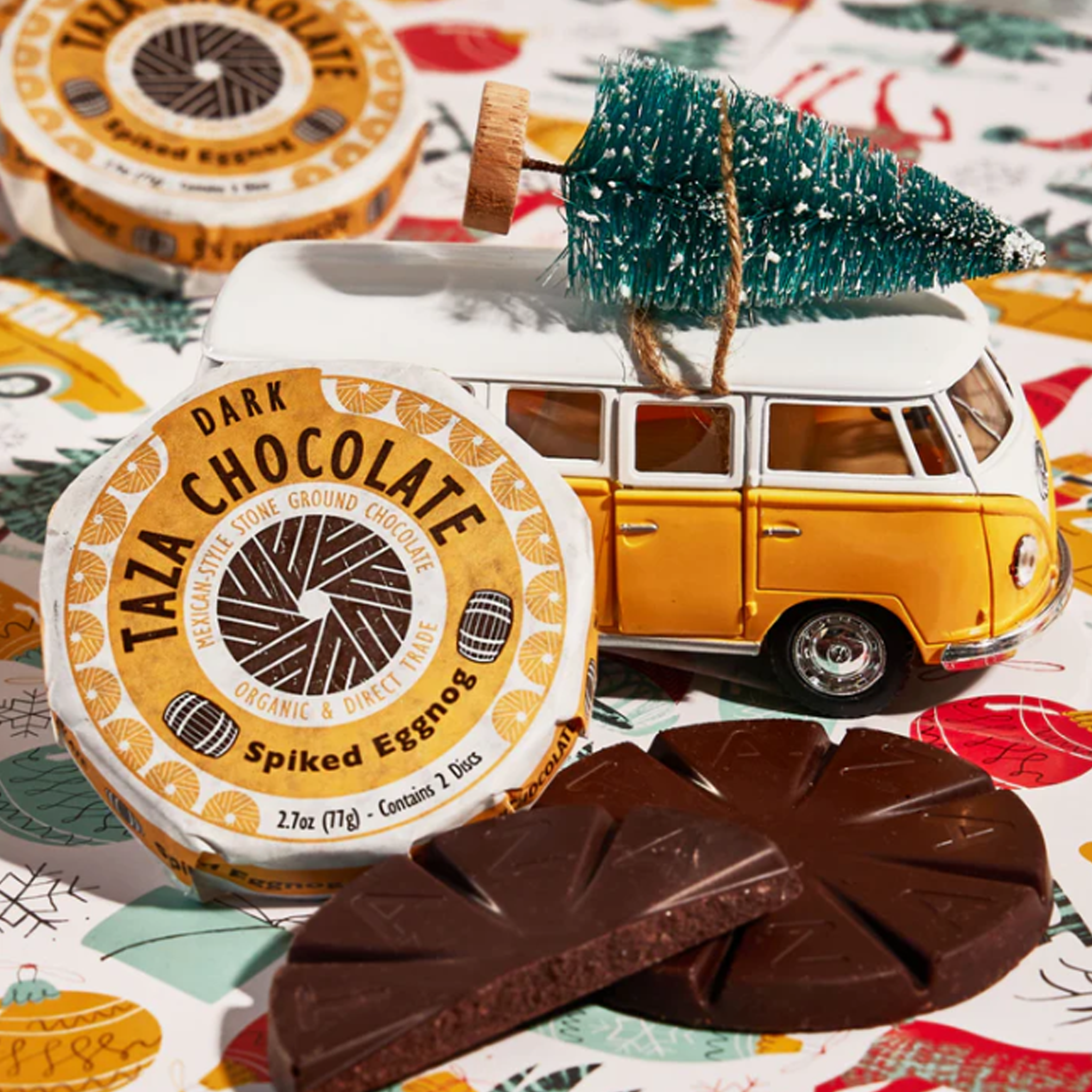 Dark Chocolate | Taza Spiked | Eggnog Disc 55% 2.7oz