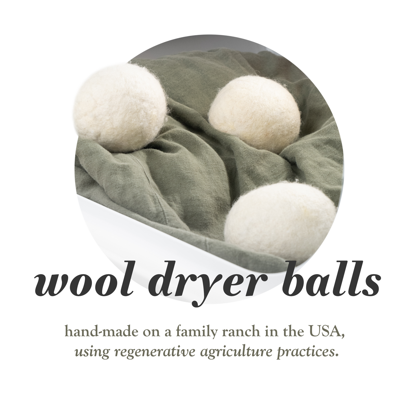 Jumbo Wool Dryer Balls ( 3 pack )