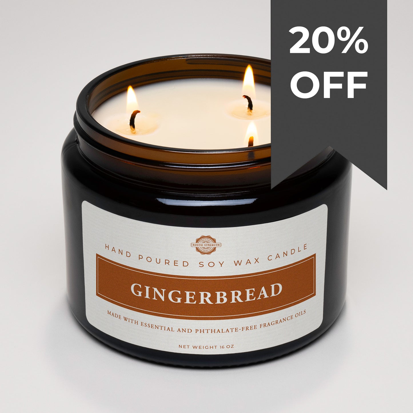 CLEARANCE | Candle | Gingerbread | 16 oz