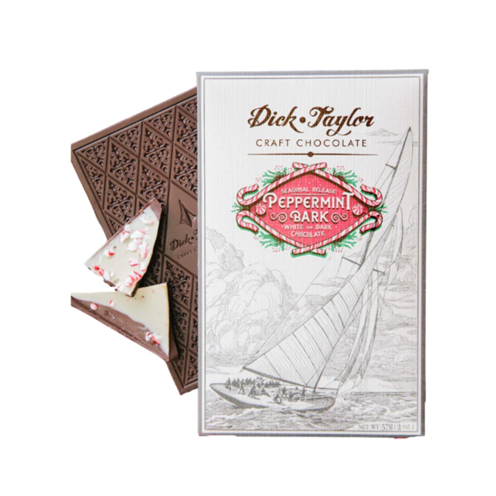 Chocolate | Dick Taylor | Peppermint Bark 2 oz