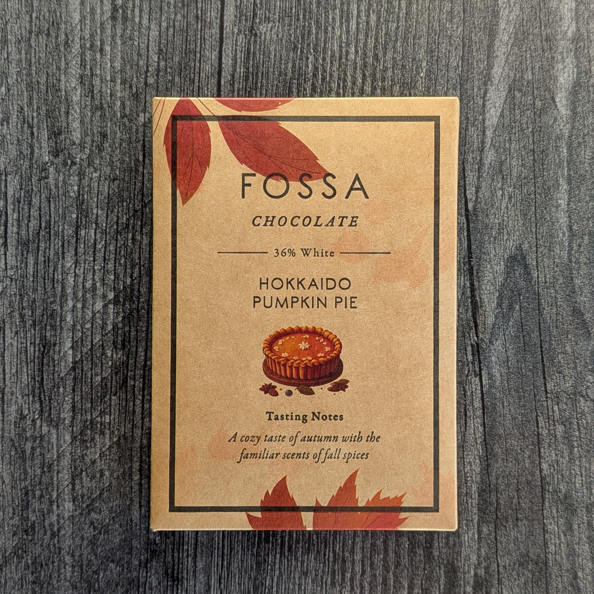 White Chocolate | Fossa | Hokkaido Pumpkin Pie 36% 50g