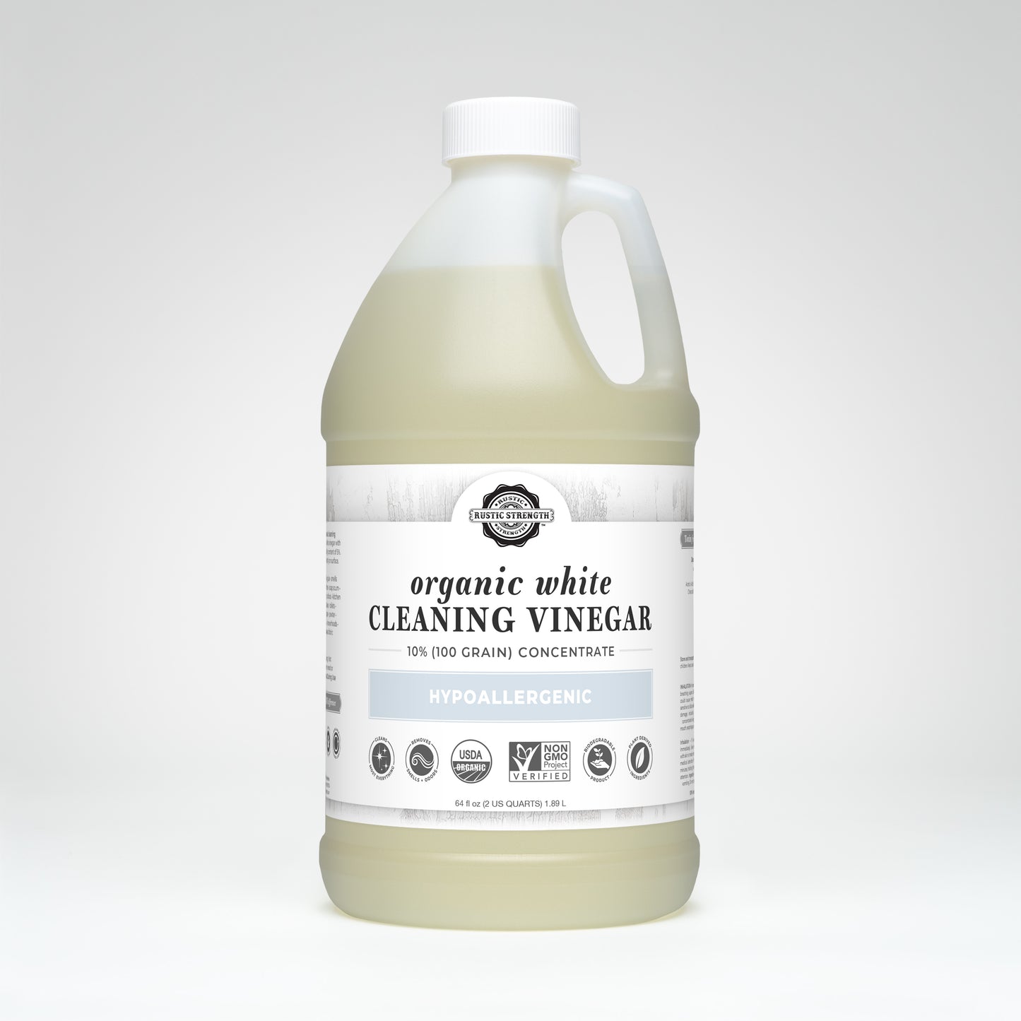 Organic White Cleaning Vinegar Concentrate | 10% (100 grain)