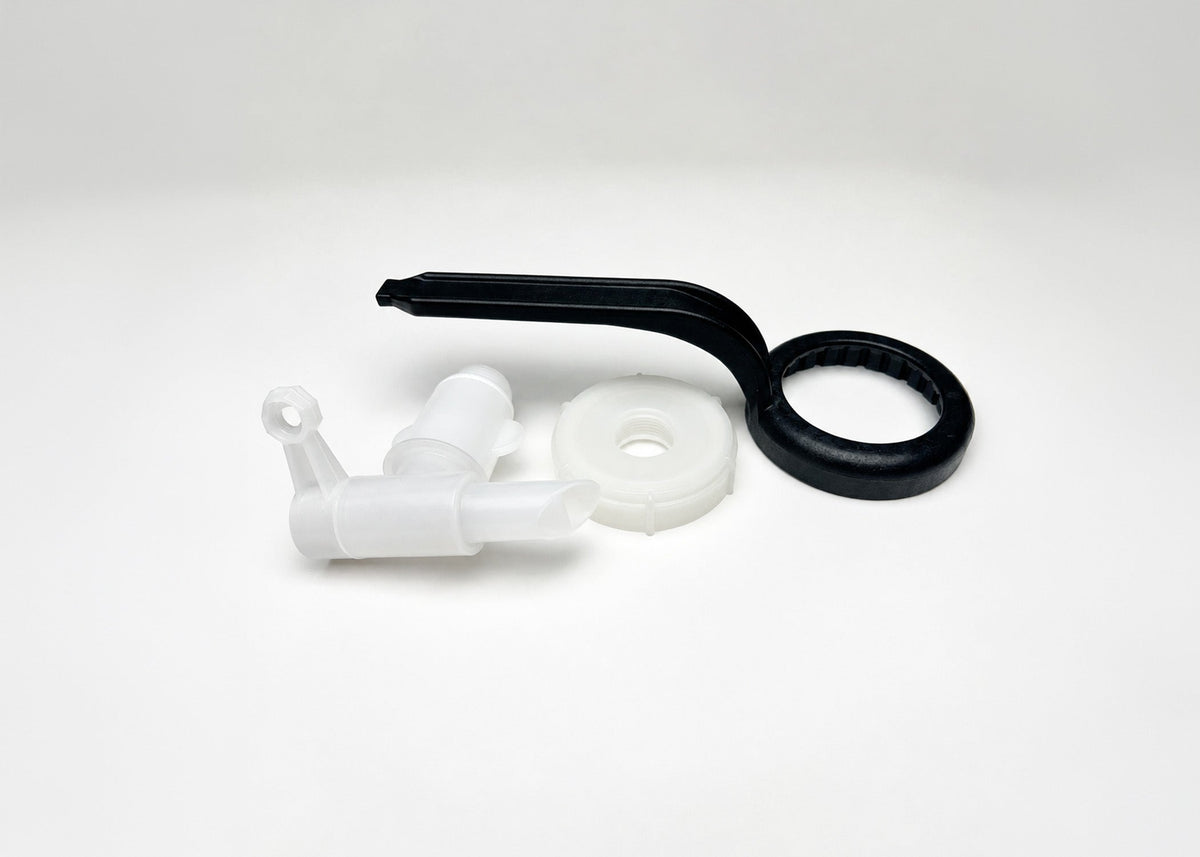 5 gallon eco-jug starter kit with lid, spout, and wrench tool