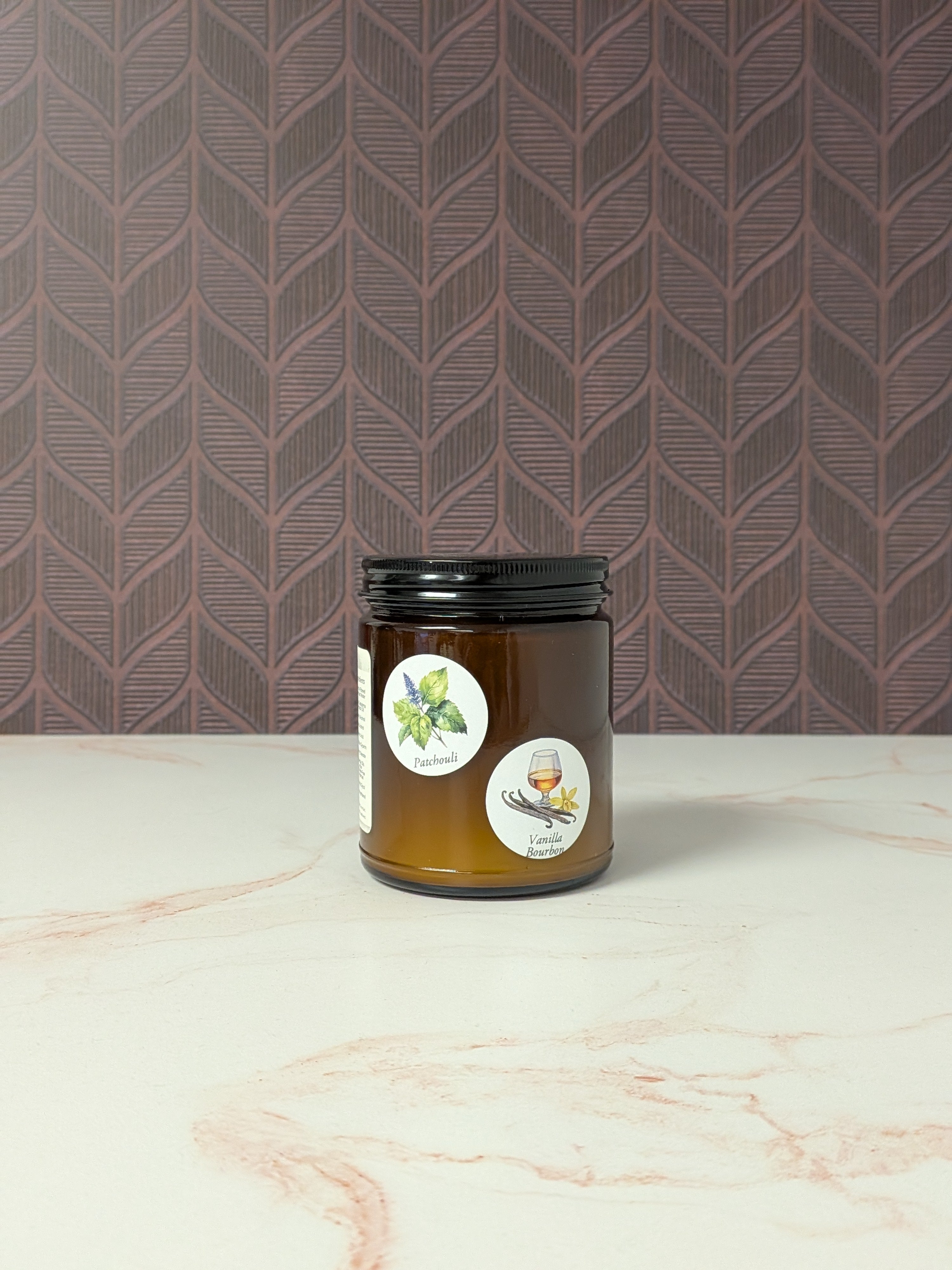 CLEARANCE | Lotion | Patchouli & Vanilla Bourbon ( 8 oz Glass )