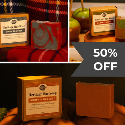 CLEARANCE | Bar Soap | Autumn 3 pack