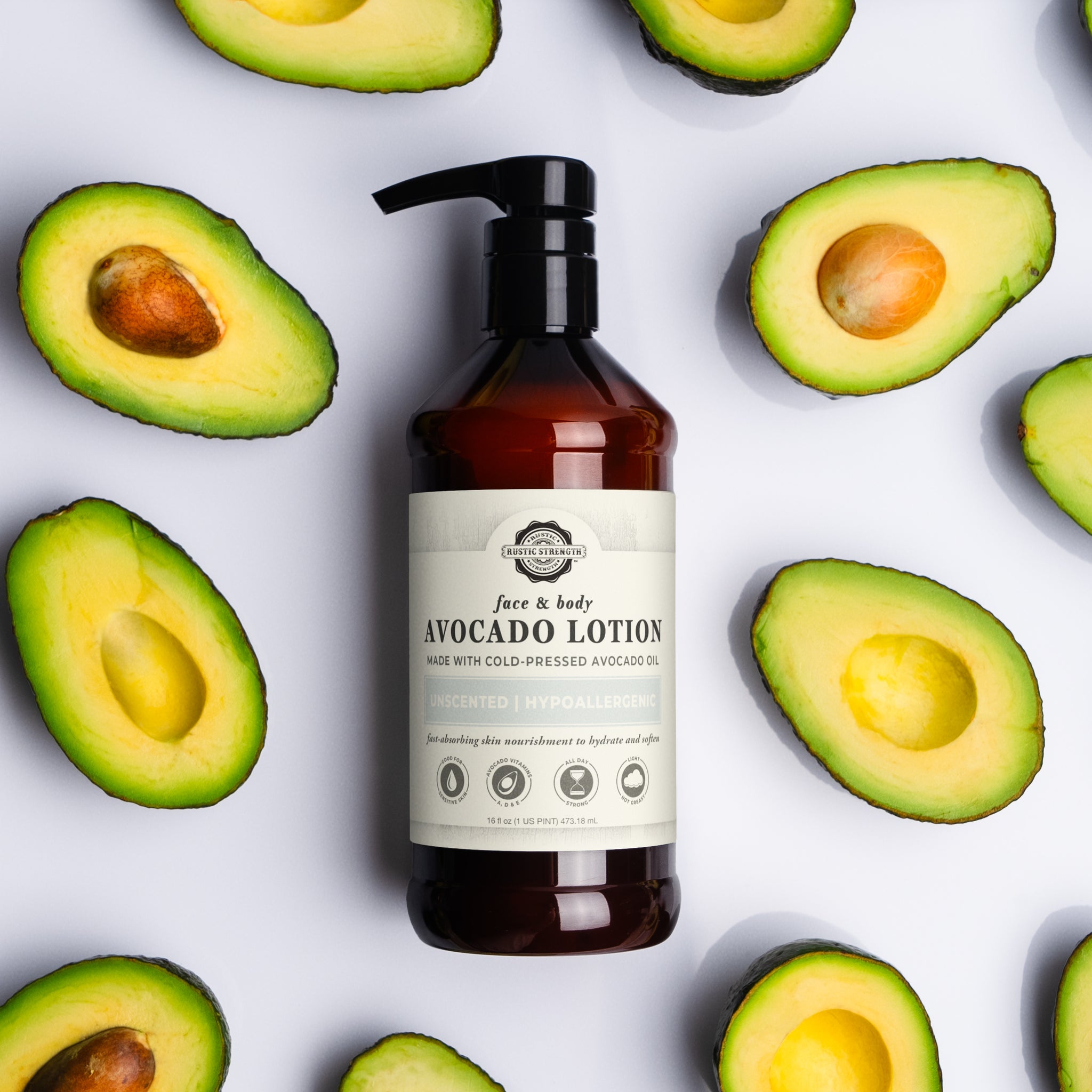Avocado Lotion Custom Made Scent Rustic Strength