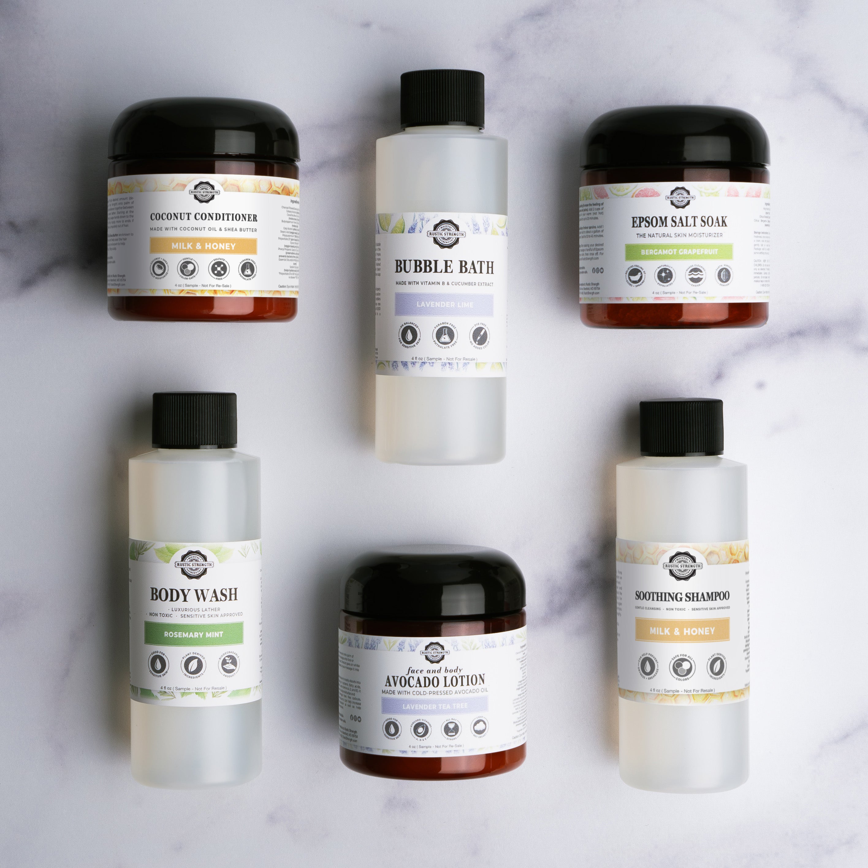 Self-Care Sample Set – Rustic Strength