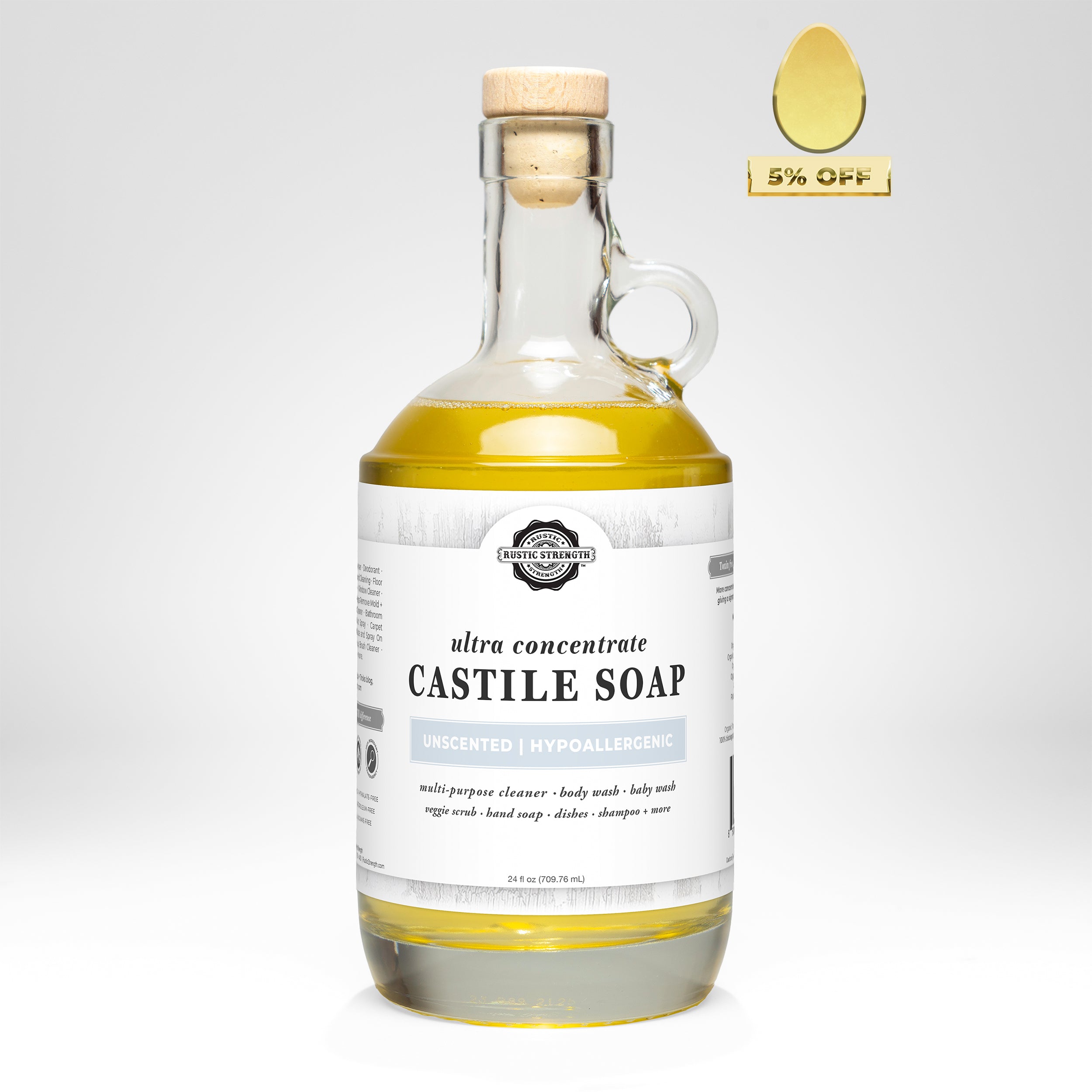 Castile Soap - Ultra Concentrate | Unscented