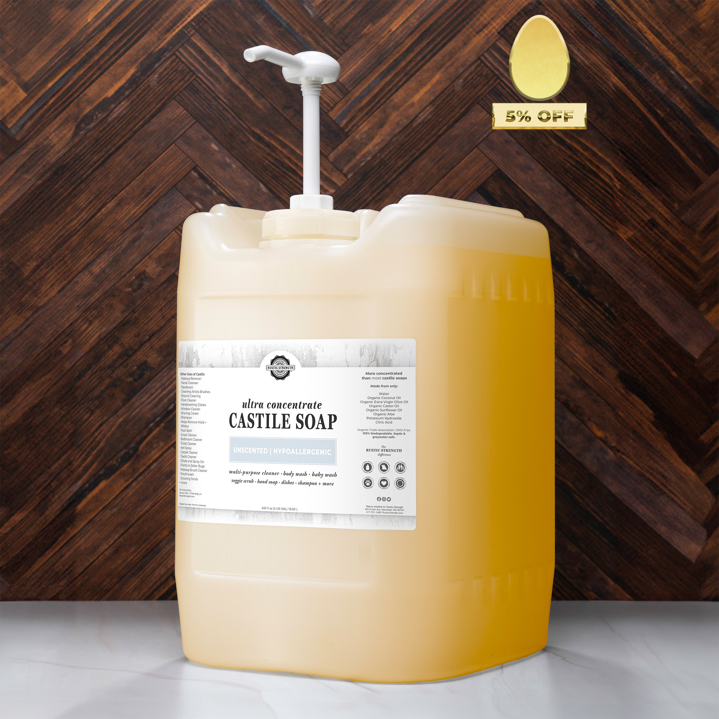 Castile Soap - Ultra Concentrate | Unscented