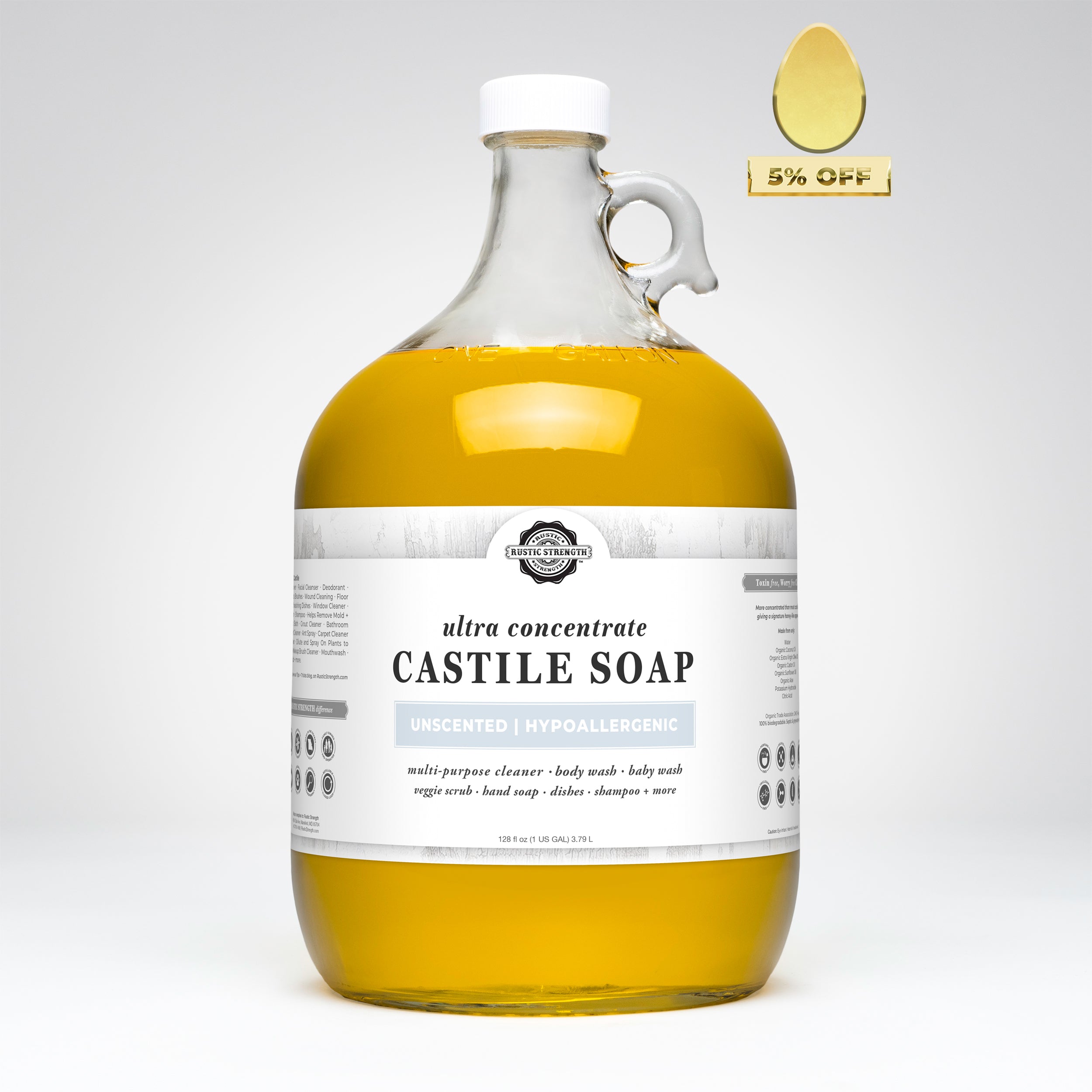 Castile Soap - Ultra Concentrate | Unscented