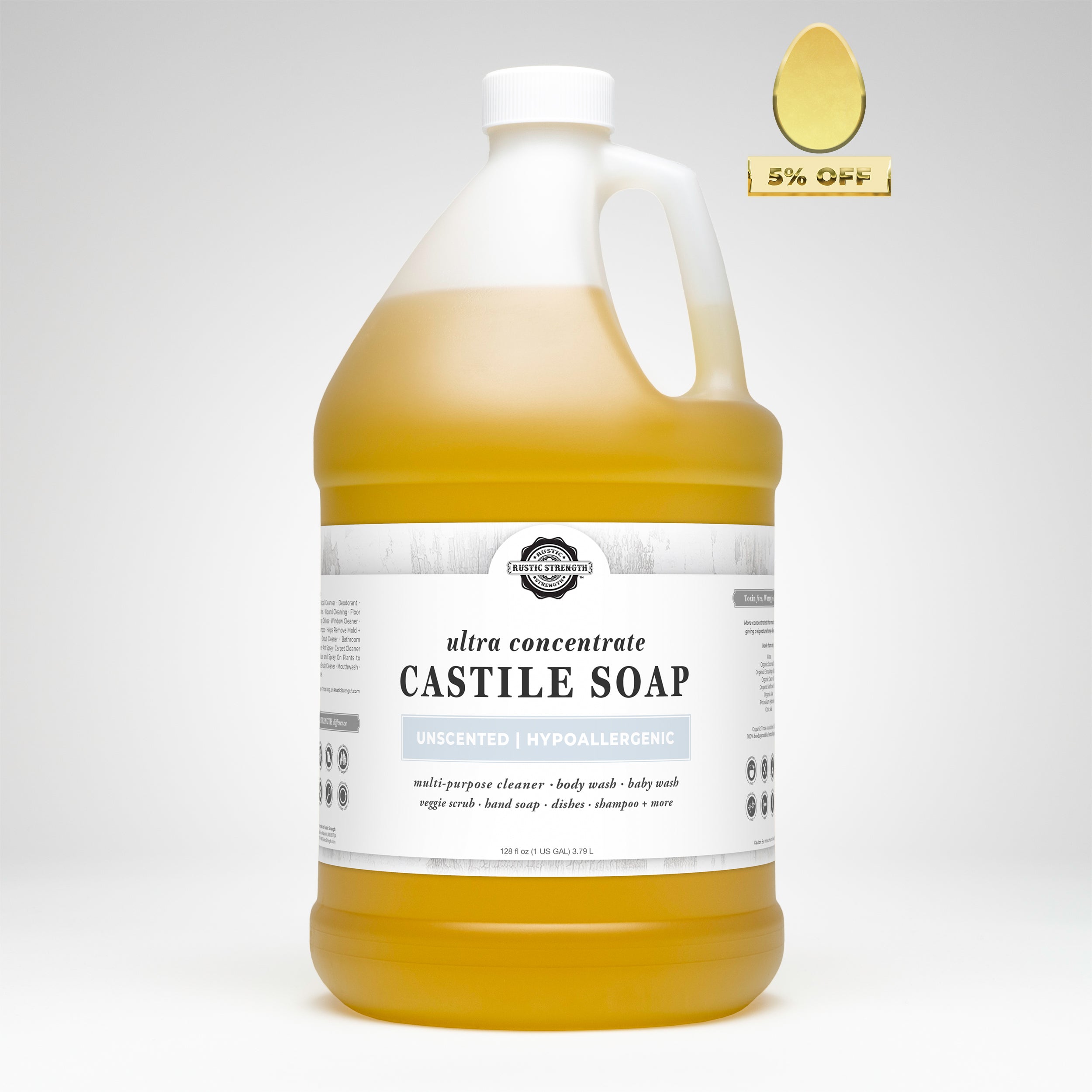 Castile Soap - Ultra Concentrate | Unscented