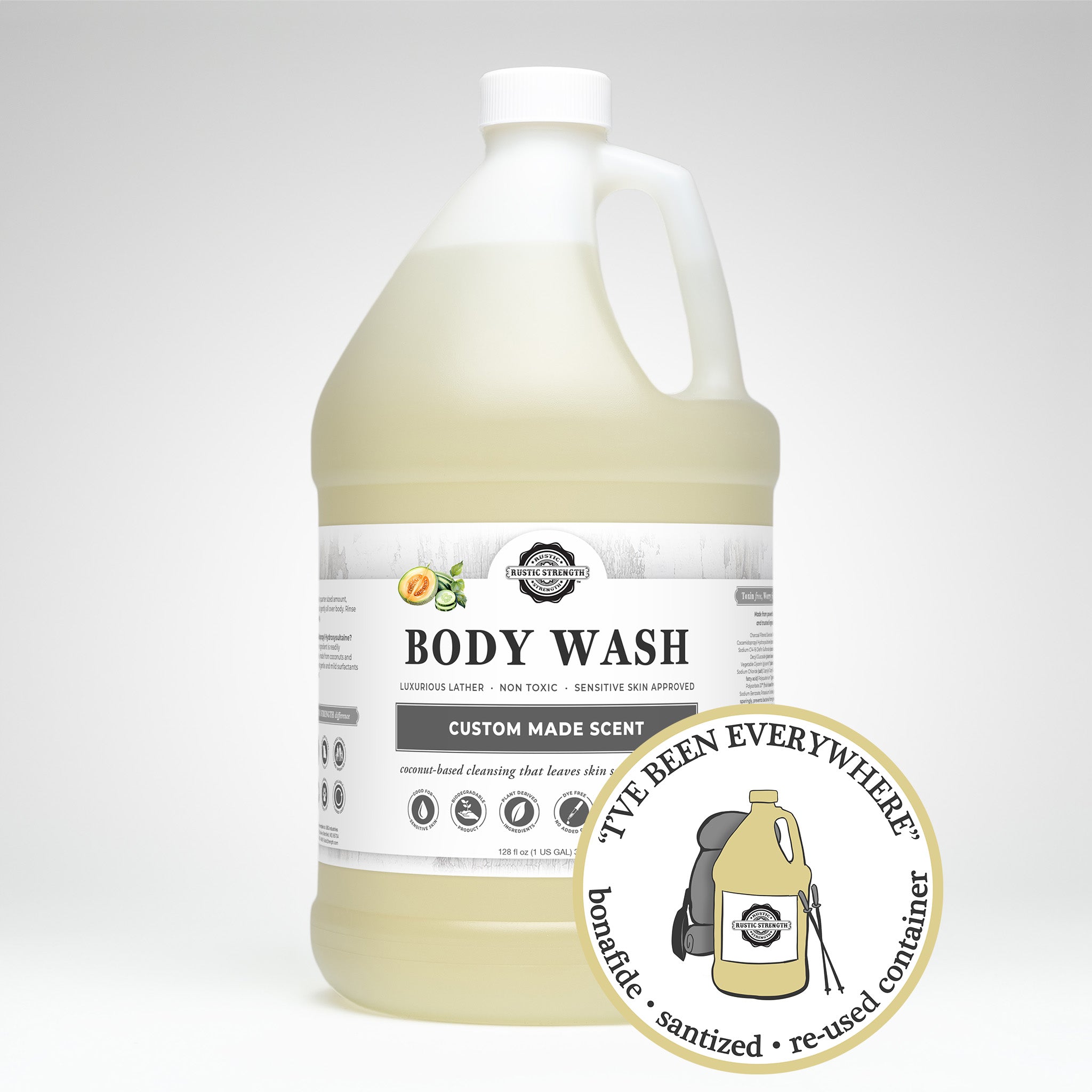 SANITIZED & REFILLED | Body Wash  | Cucumber Melon | Gallon