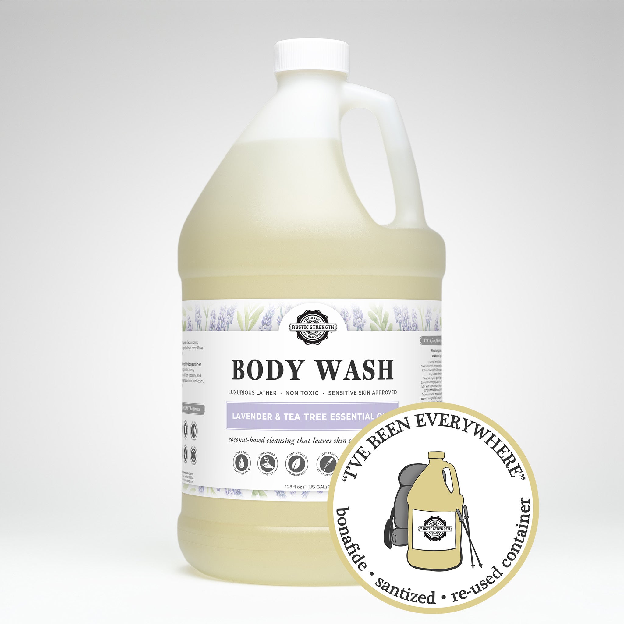 SANITIZED & REFILLED | Body Wash  | Lavender & Tea Tree | Gallon