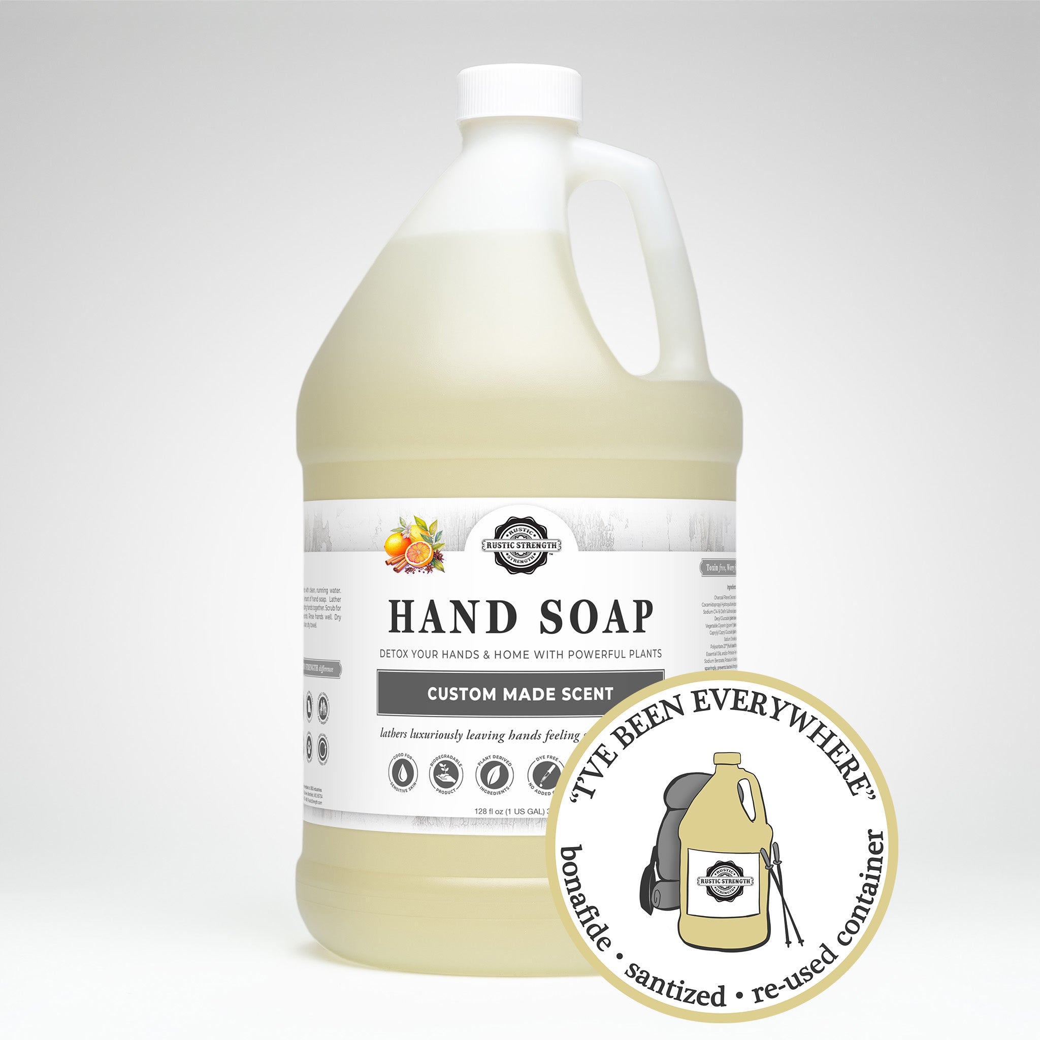SANITIZED & REFILLED | Hand Soap | Spiced Citrus | Gallon
