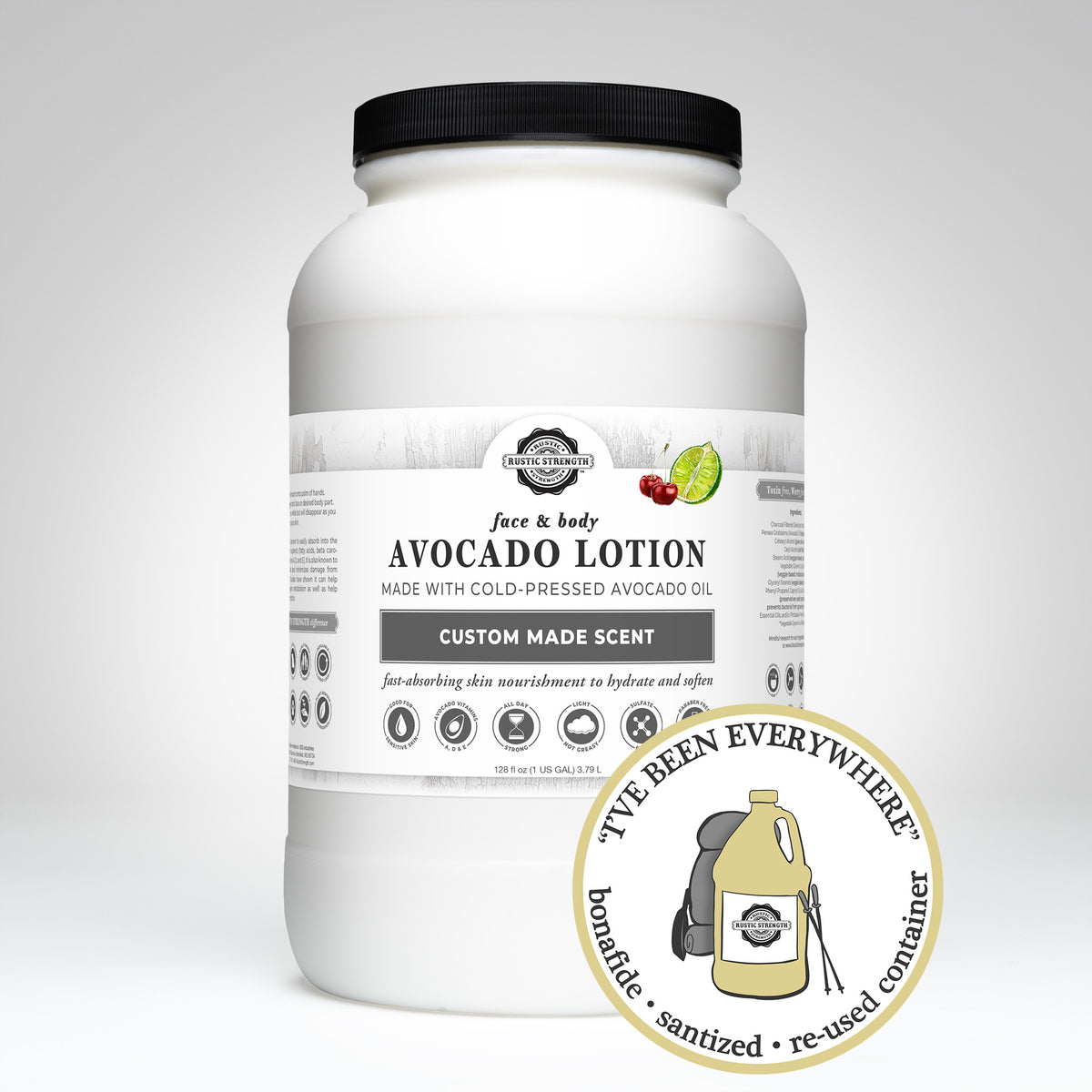 SANITIZED & REFILLED | Avocado Lotion | Cherry & Lime