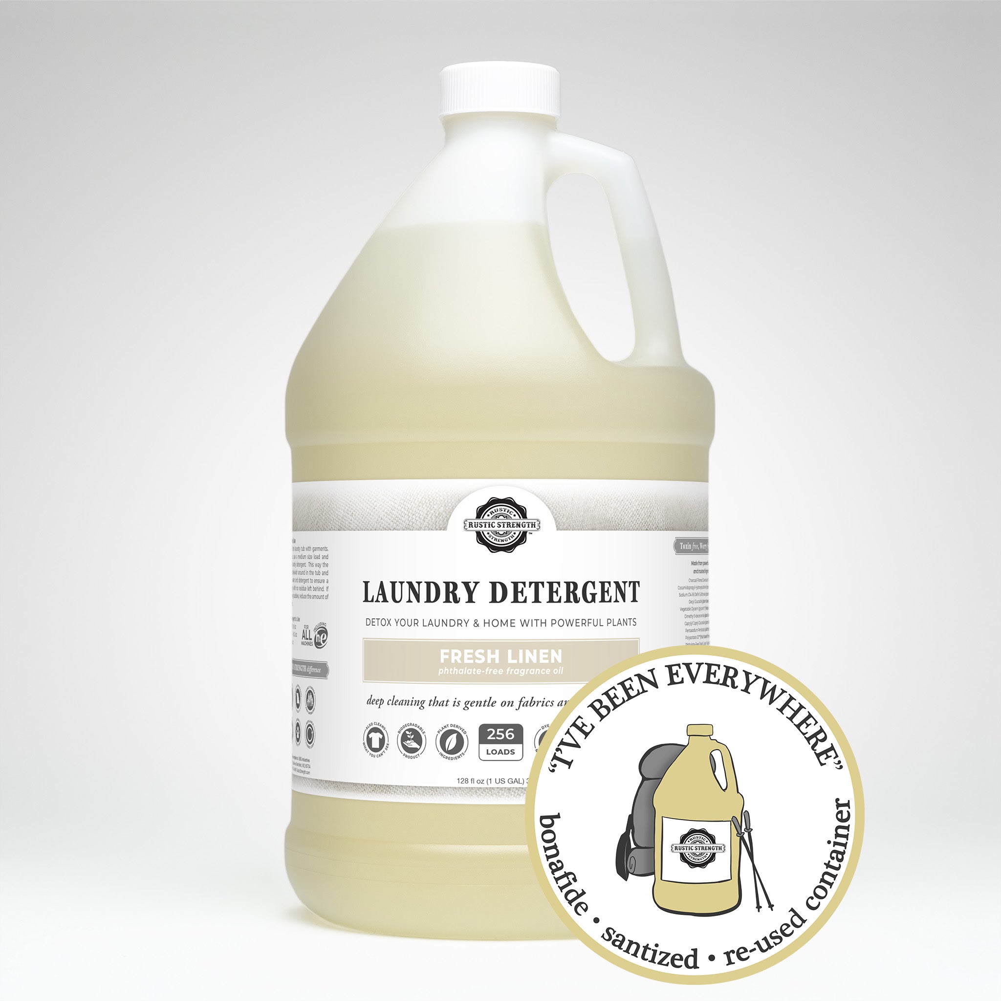SANITIZED & REFILLED | Laundry Detergent | Fresh Linen | Gallon