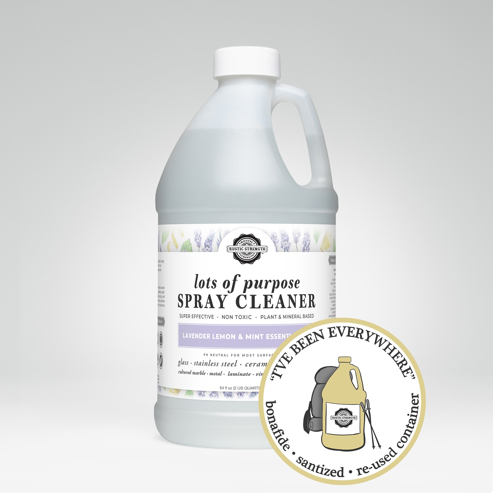 SANITIZED & REFILLED | Lots of Purpose | Lavender, Lemon & Mint | Half Gallon